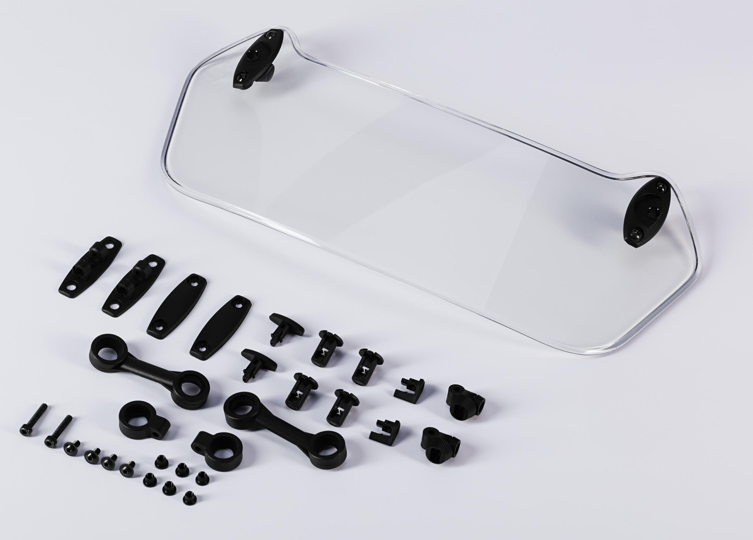 MRA Aufsatzspoiler für Scheiben XCT 360x163mm klar farblos - Motorradteile & Ersatzteile - Anbauteile