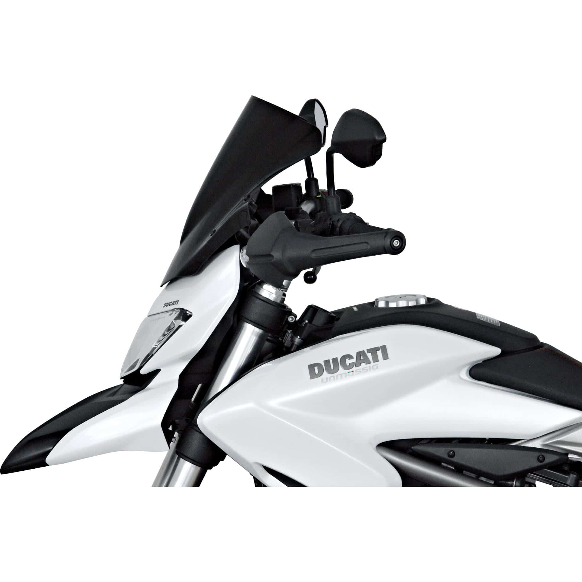 MRA Racingscheibe R schwarz für Ducati Hyperstrada 821/939 13-18 - Motorradteile & Ersatzteile - Verkleidungen & Abdeckungen