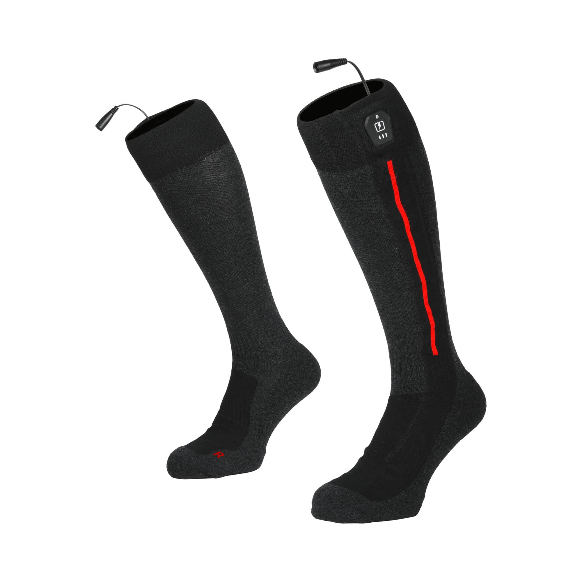 Macna Lava 2.0 elektrisch beheizte Socken schwarz/grau 37-40 - Motorradbekleidung - Wetterschutzkleidung