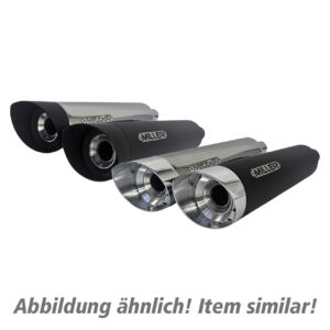 Miller Exhaust Auspuff slip-on Paar SlashCut poliert/poliert für Indian Sco - Motorradteile & Ersatzteile - Auspuff
