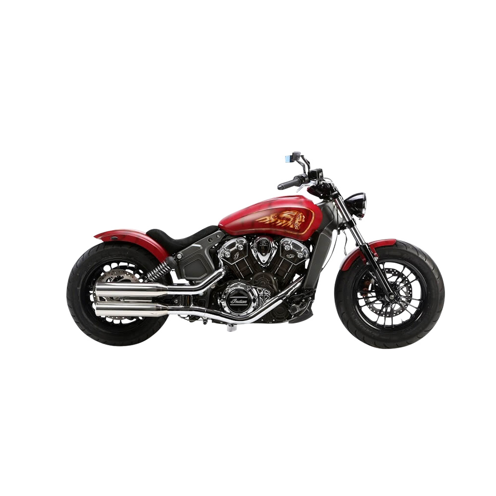 Miller Exhaust Auspuff slip-on Paar Standard poliert/poliert für Indian Sco - Motorradteile & Ersatzteile - Auspuff