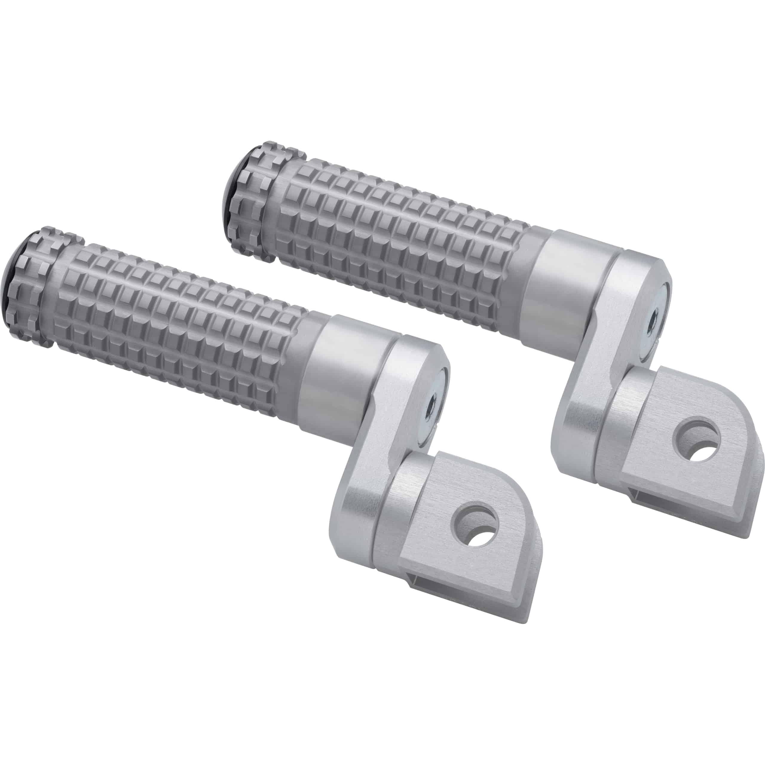 Mizu Fußrastenpaar Flex Race 22mm für Fahrer silber/silber 10008 - Motorradteile & Ersatzteile - Fußrasten & Hebel