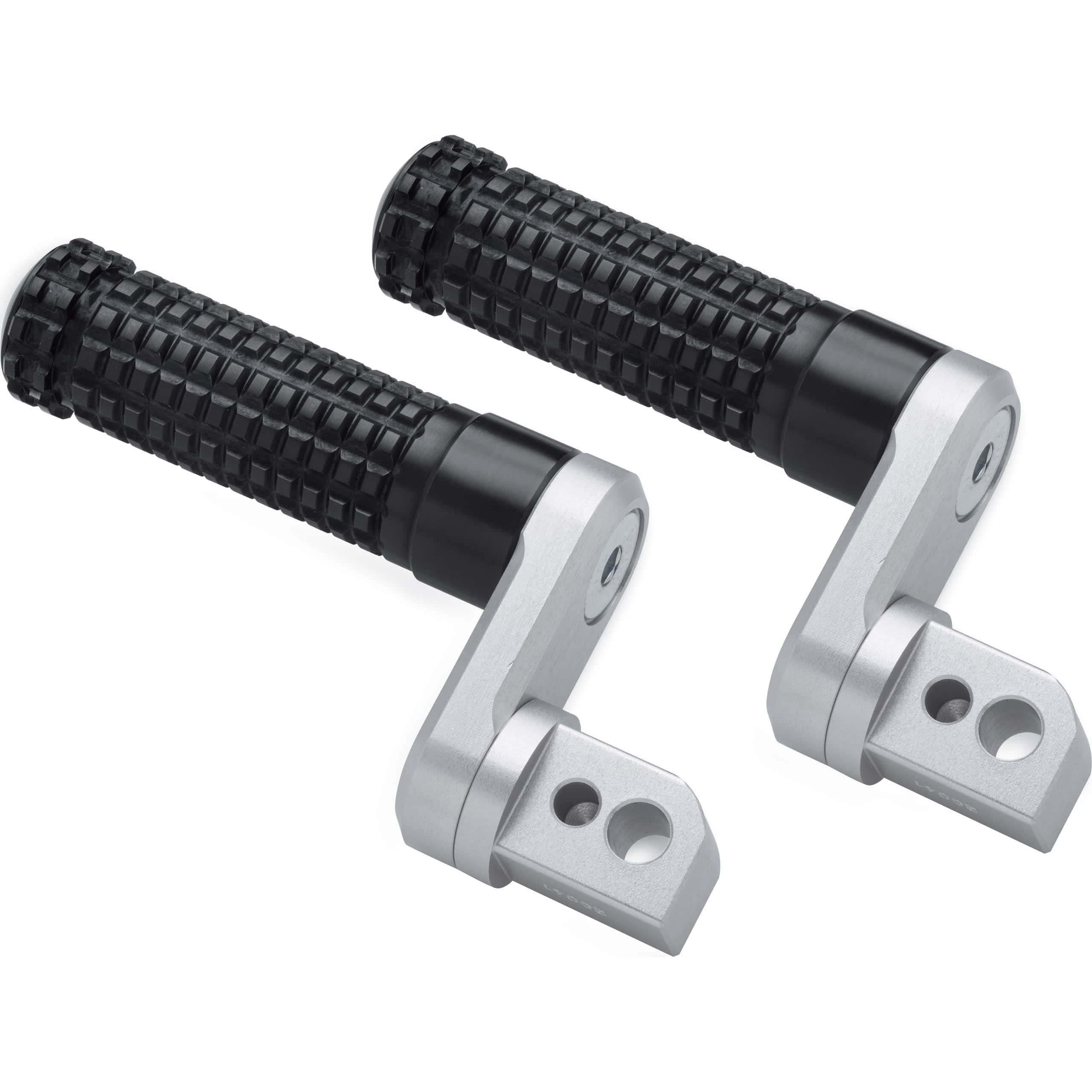 Mizu Fußrastenpaar Flex Race 33mm für Sozius schwarz/silber 20026 - Motorradteile & Ersatzteile - Fußrasten & Hebel