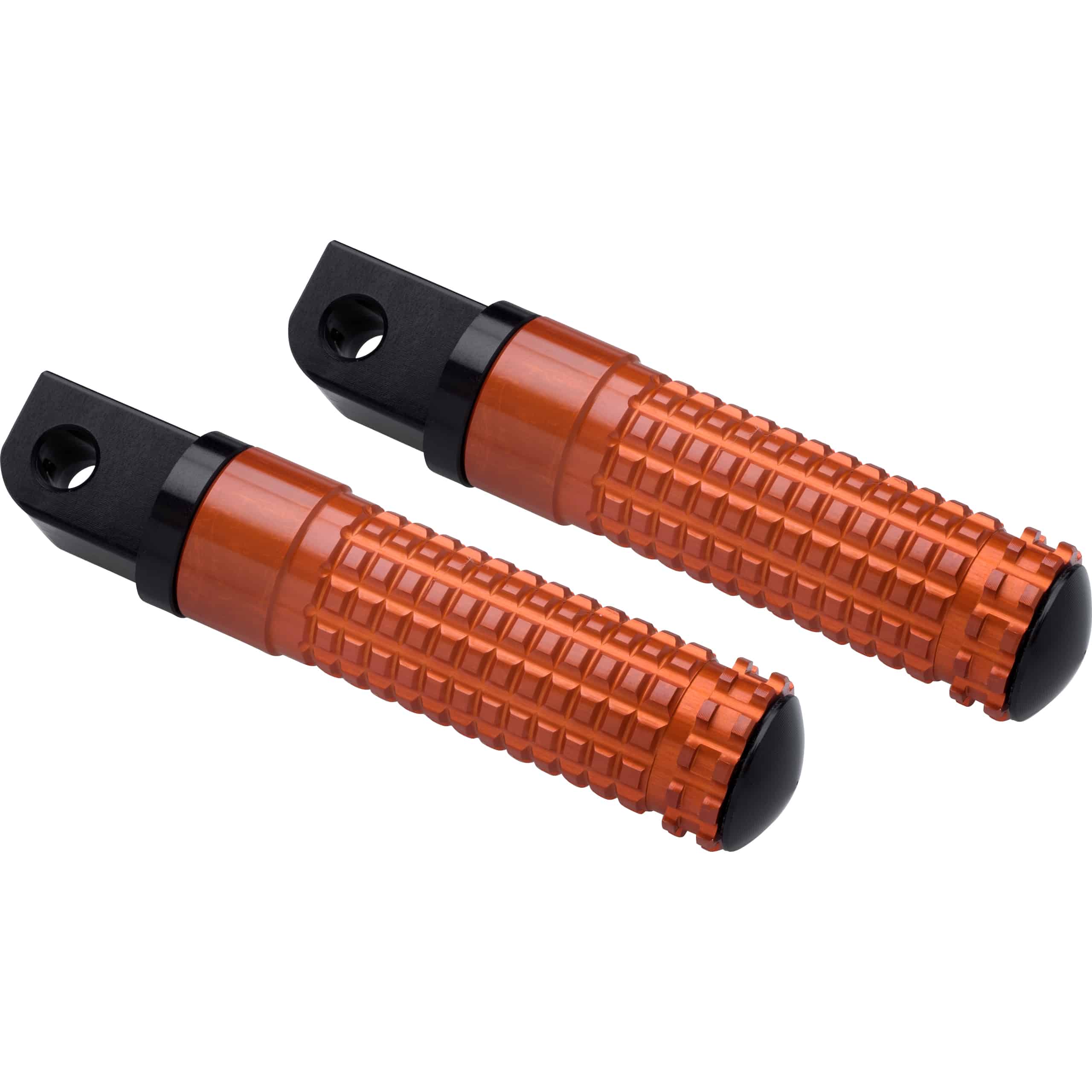 Mizu Fußrastenpaar Race für Sozius schwarz/orange 20041 - Motorradteile & Ersatzteile - Fußrasten & Hebel