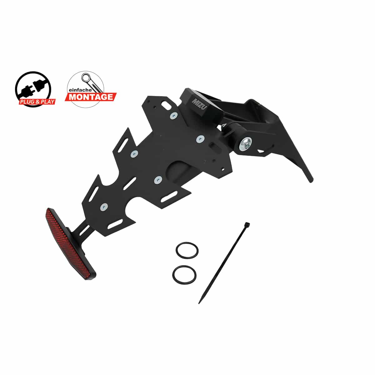 Mizu Kennzeichenhalter Plug & Play CH für Monster 937 /+ 2021- - Motorradteile & Ersatzteile - Anbauteile