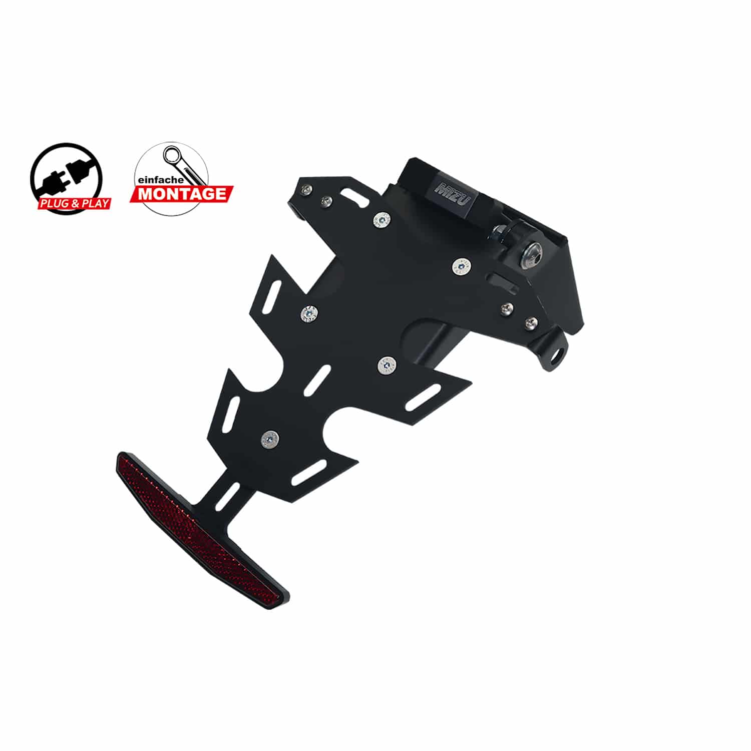 Mizu Kennzeichenhalter Plug & Play für Kawasaki Z/Ninja e-1 - Motorradteile & Ersatzteile - Anbauteile
