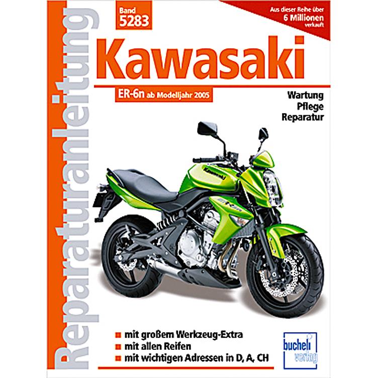 Motorbuch-Verlag Reparaturanleitung Bucheli Kawasaki ER-6 n/f - Motorradzubehör - Werkstattzubehör