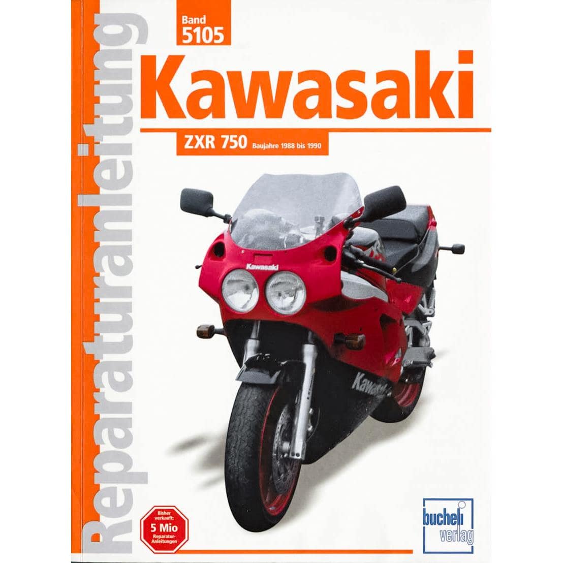 Motorbuch-Verlag Reparaturanleitung Bucheli Kawasaki ZXR 750 bis 1990 - Motorradzubehör - Werkstattzubehör