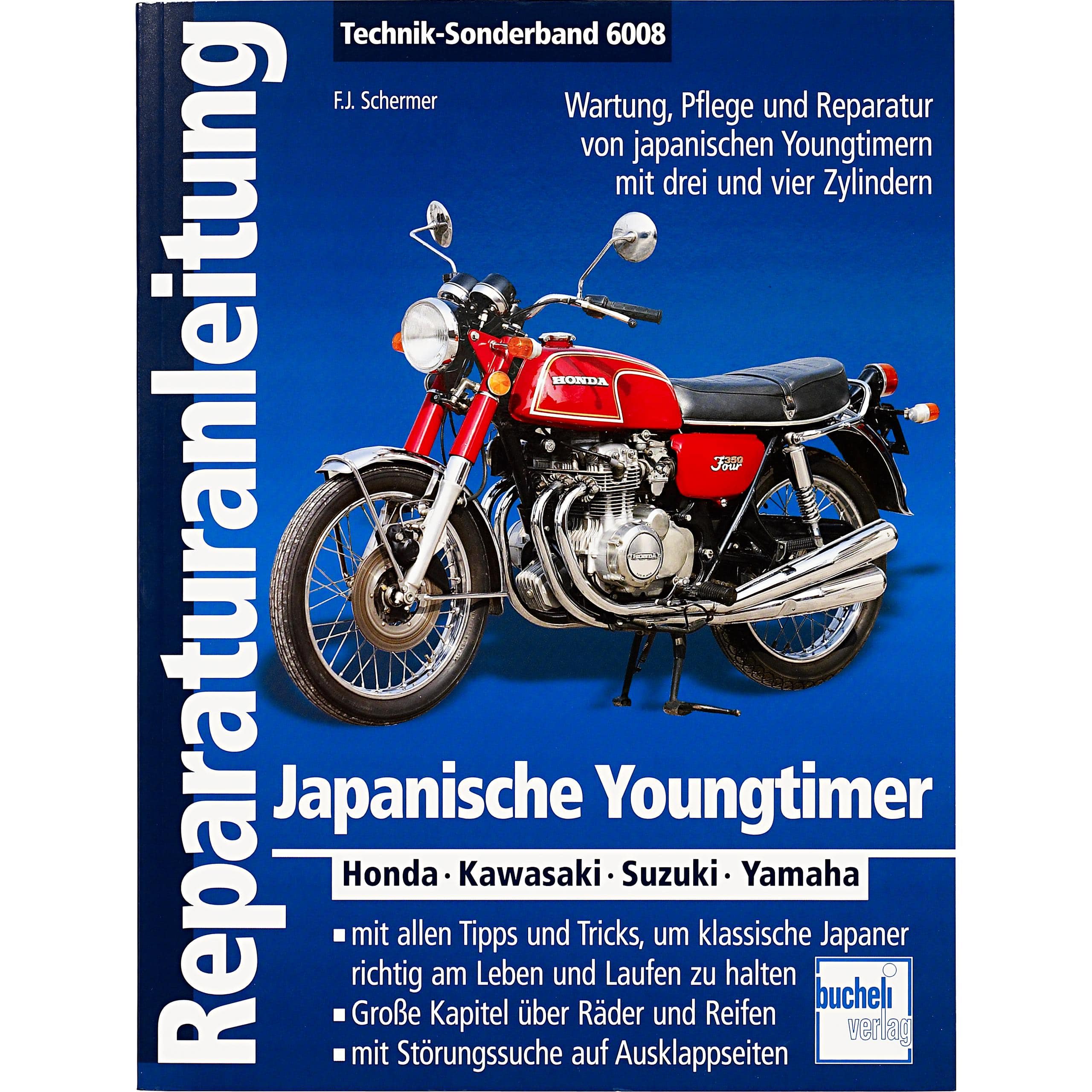 Motorbuch-Verlag Reparaturanleitung Bucheli japanische Youngtimer - Motorradzubehör - Werkstattzubehör