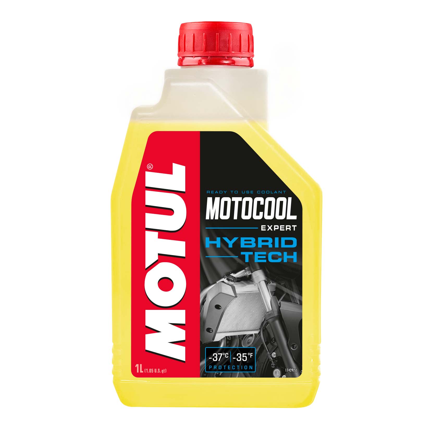 Motul Kühlflüssigkeit Motocool Expert bis -37°C 1 Liter - Motorradzubehör - Öle & Schmiermittel