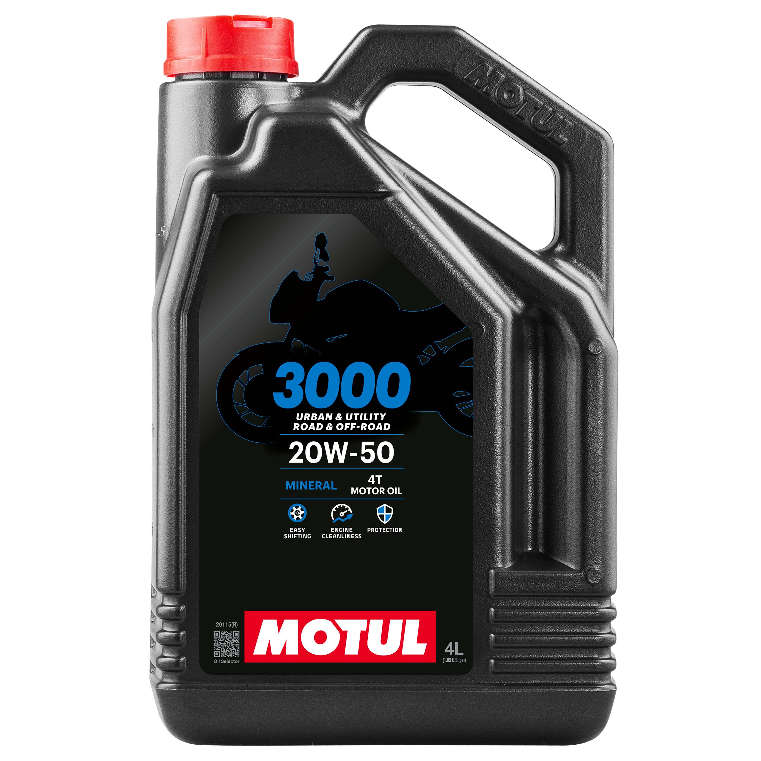 Motul Motoröl mineralisch 3000 4T 20W-50 4 Liter - Motorradzubehör - Öle & Schmiermittel