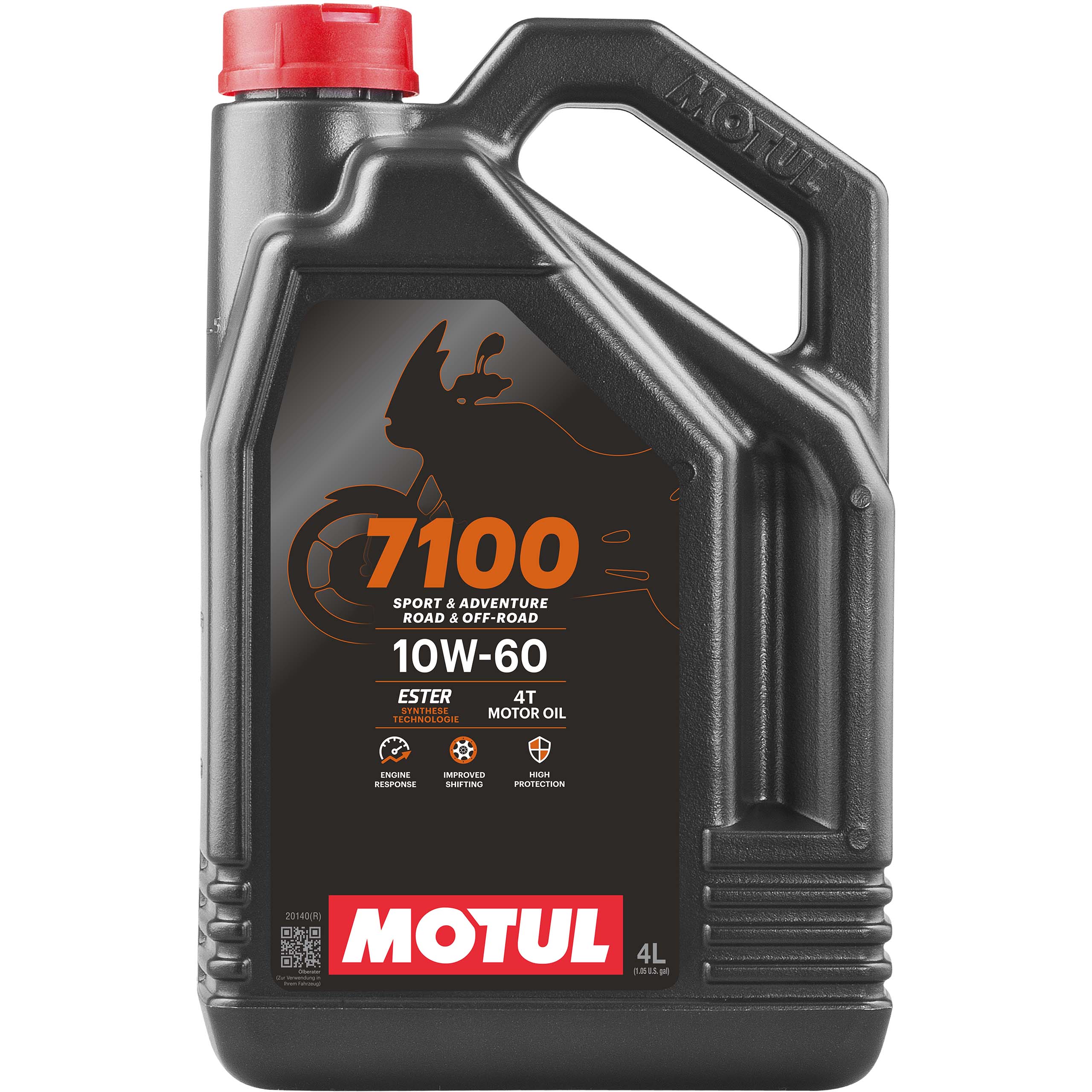 Motul Motoröl vollsynthetisch 7100 4T 10W-60 4 Liter - Motorradzubehör - Öle & Schmiermittel
