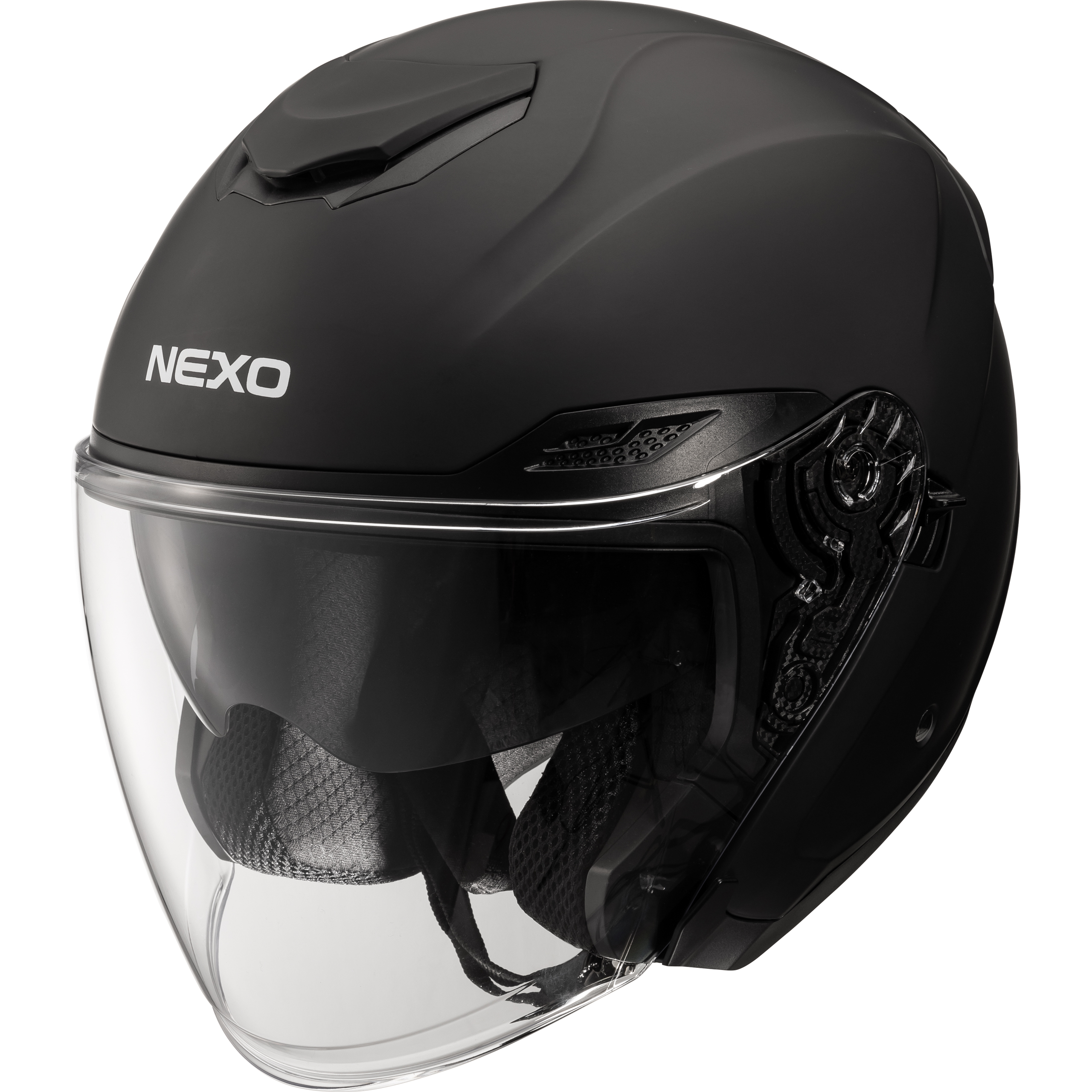 Nexo Jethelm Comfort II mattschwarz XL - Helme & Brillen - Café Racer Helme & Brillen