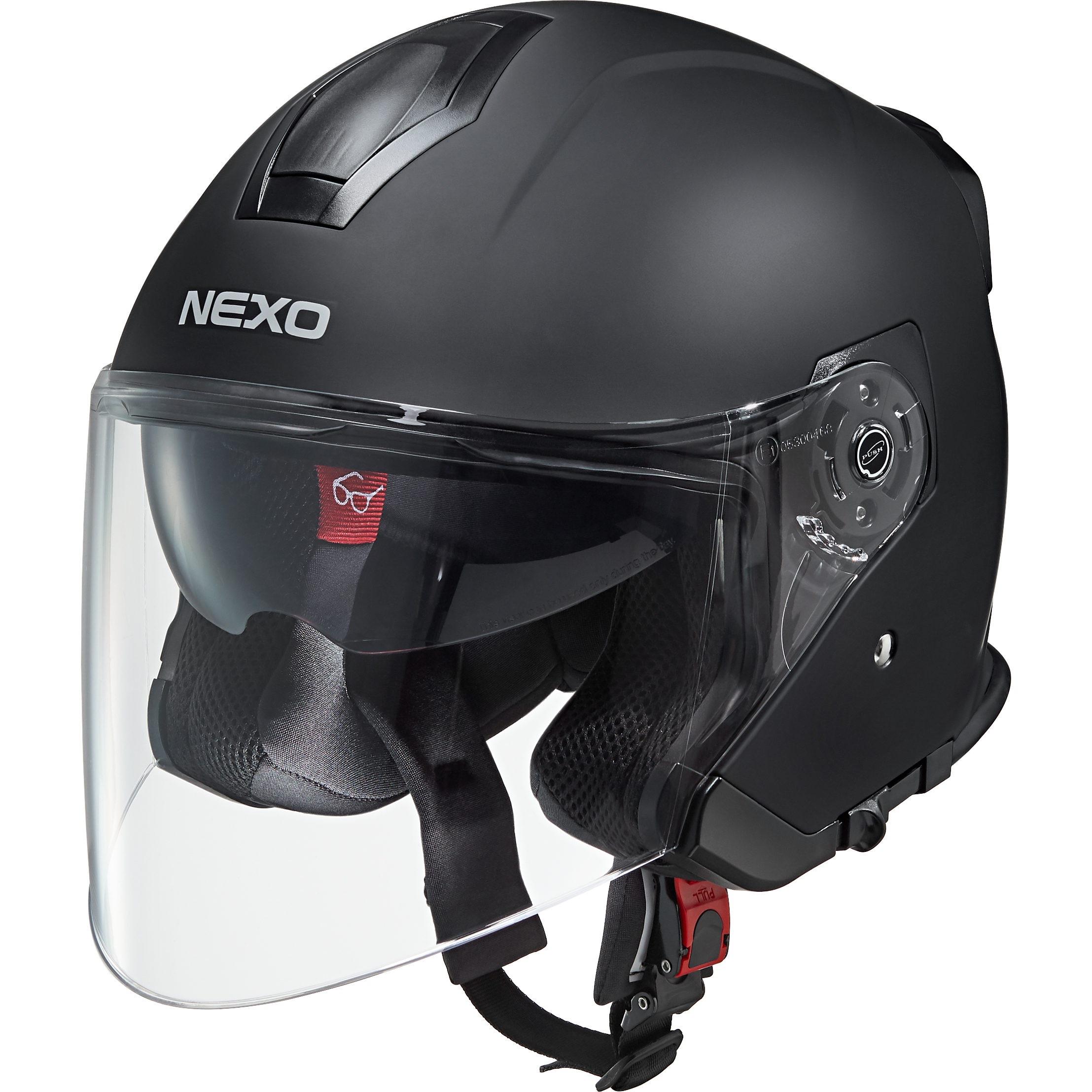 Nexo Jethelm Travel 2.0 mattschwarz L - Helme & Brillen - Café Racer Helme & Brillen