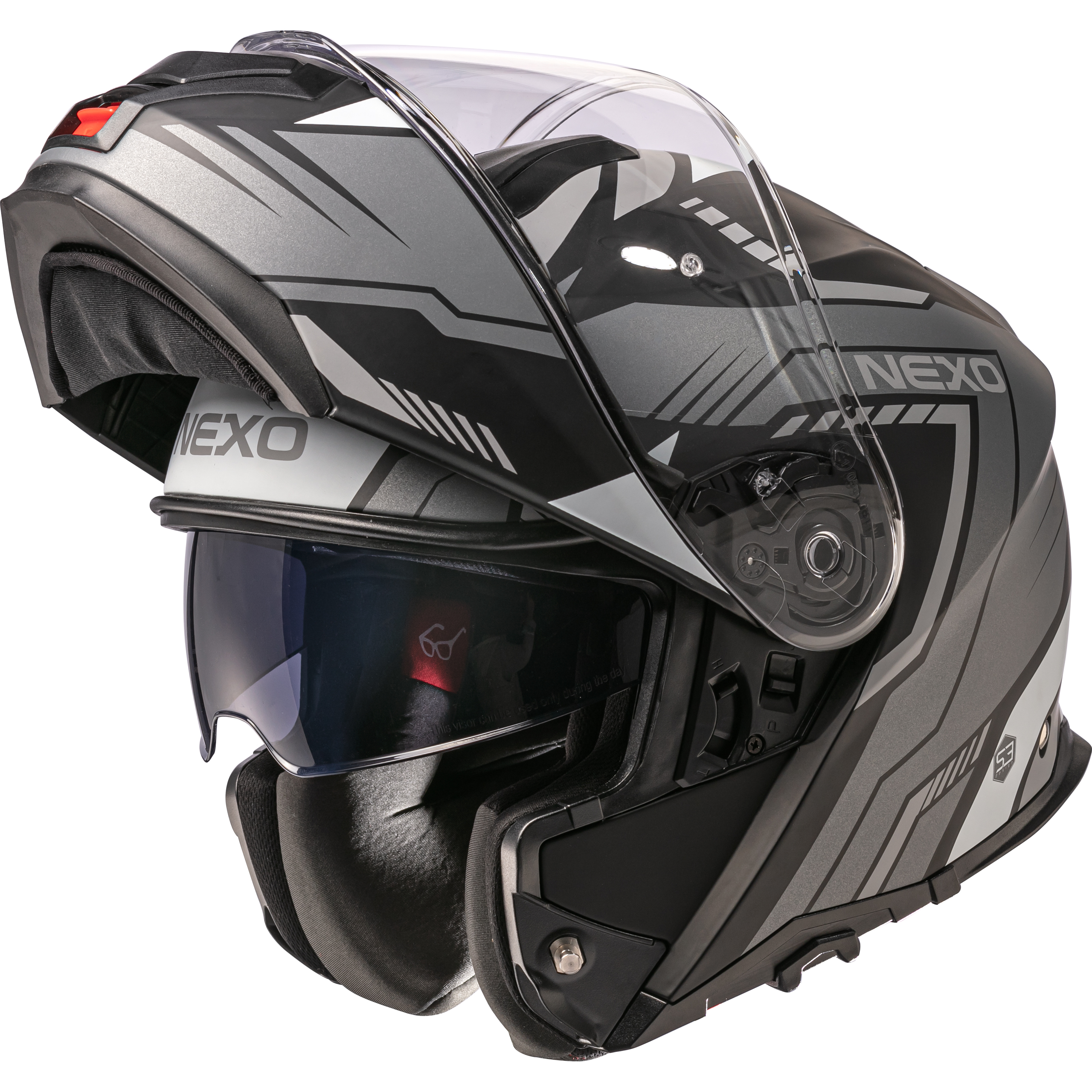 Nexo Klapphelm Comfort II Gelb Dekor #26 S - Helme & Brillen - Touring Helme & Brillen