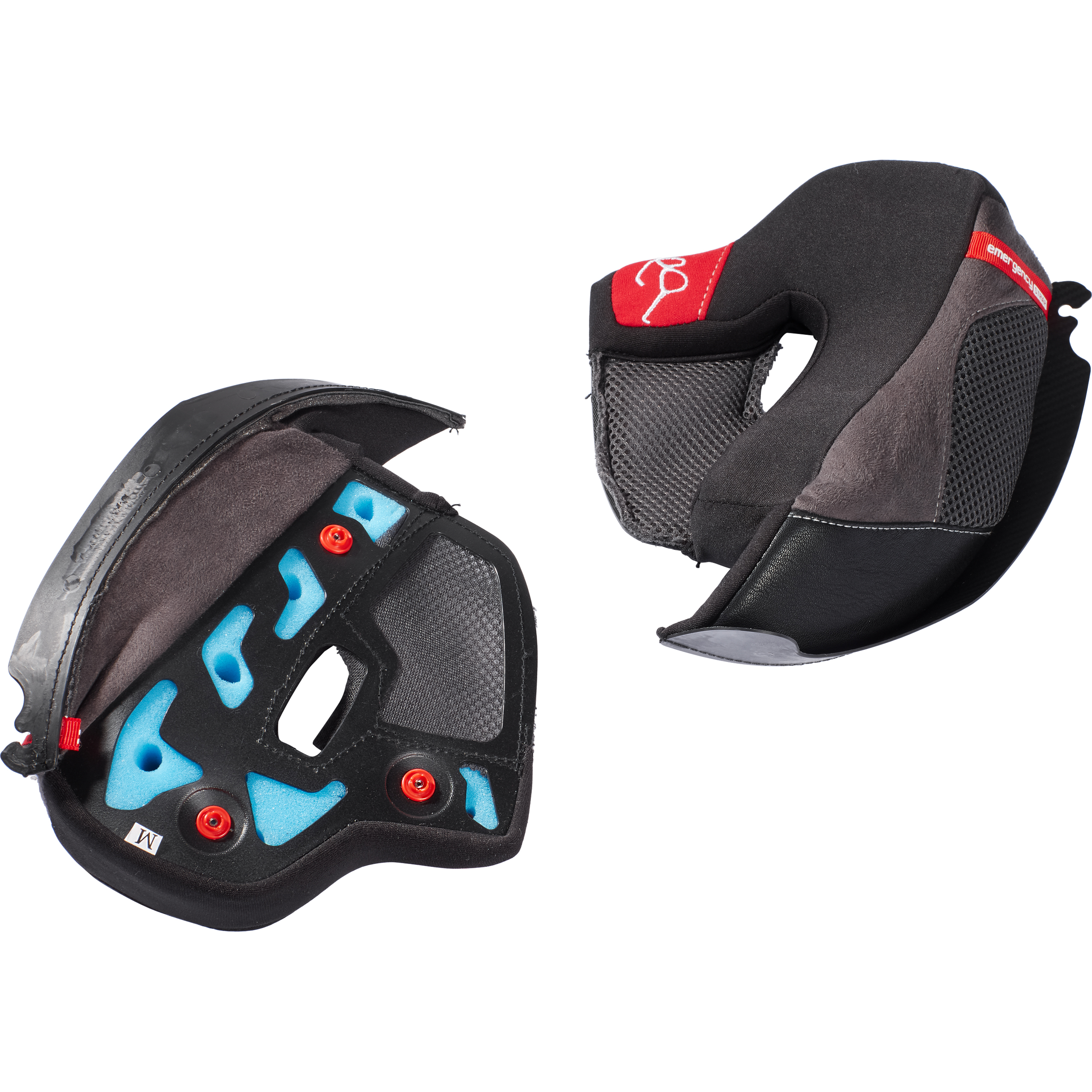Nexo Wangenpolster Fiberglas/Carbon Travel II schwarz L - Helme & Brillen - Motorradhelme Zubehör