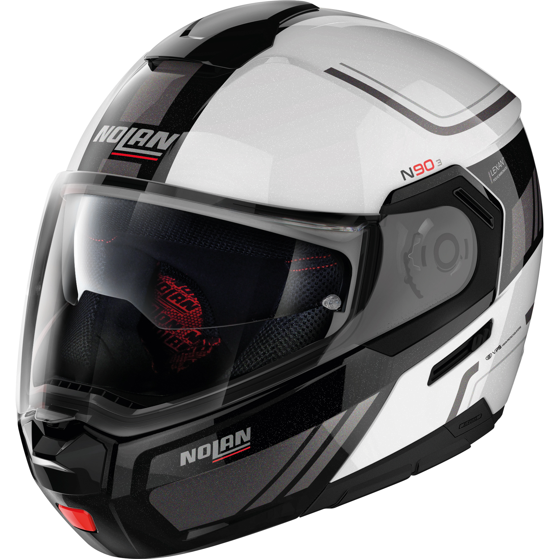 Nolan N90-3 n-com Voyager White/Black #17 XS - Helme & Brillen - Touring Helme & Brillen