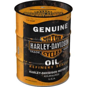 Nostalgic-Art Spardose Ölfass "Harley-Davidson - Genuine Oil" - Motorradzubehör - Geschenkideen