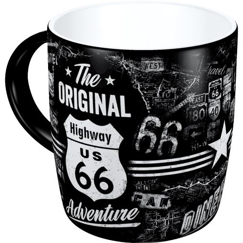 Nostalgic-Art Tasse "Highway 66 - The Original Adventure" 330 ml - Motorradzubehör - Geschenkideen