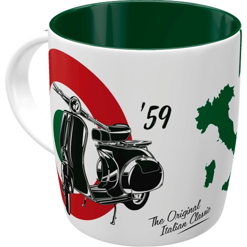 Nostalgic-Art Tasse "Vespa - The Italian Classic" 330 ml - Motorradzubehör - Geschenkideen