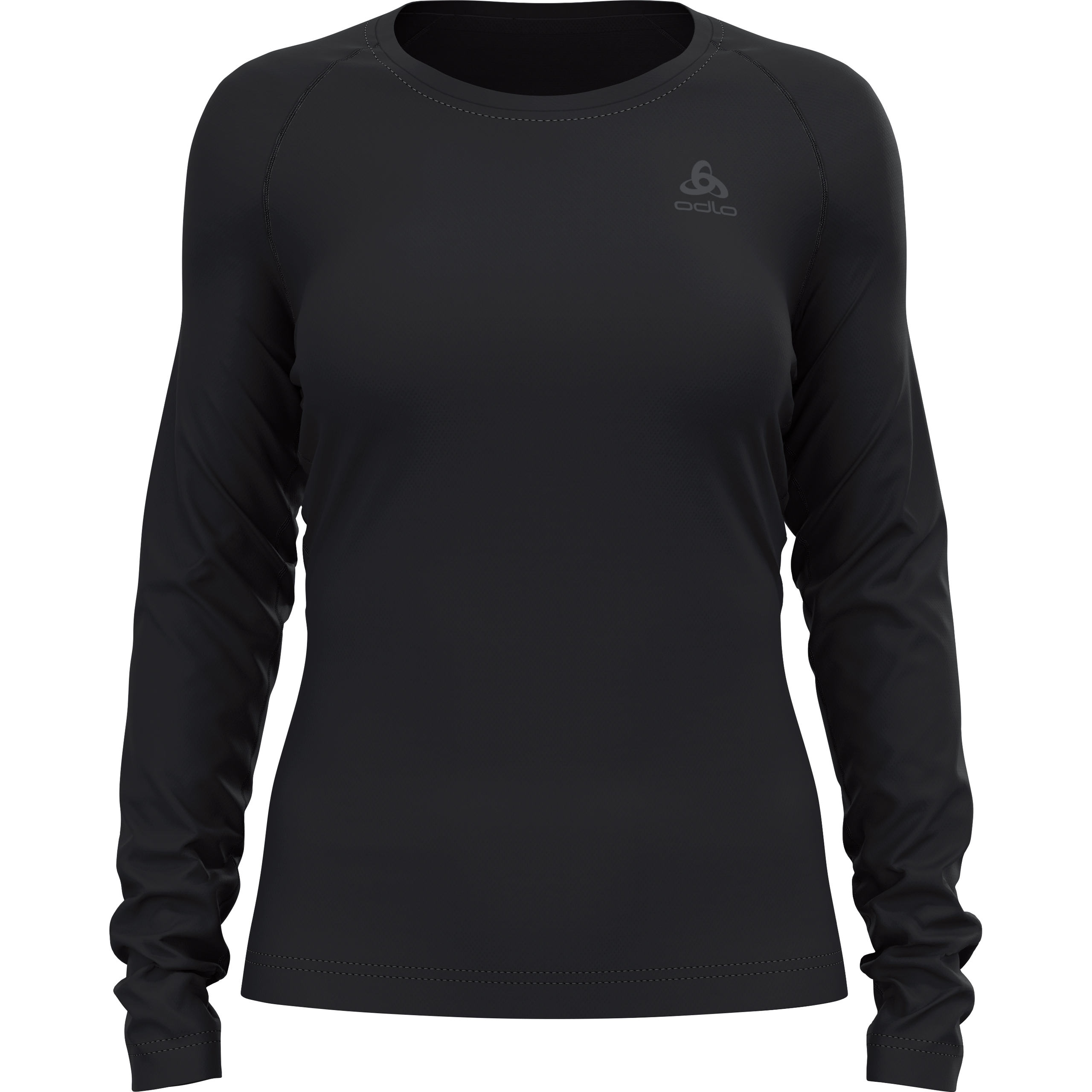 Odlo Active F-Dry Light ECO Damen Langarmshirt schwarz XXL - Motorradbekleidung - Wetterschutzkleidung