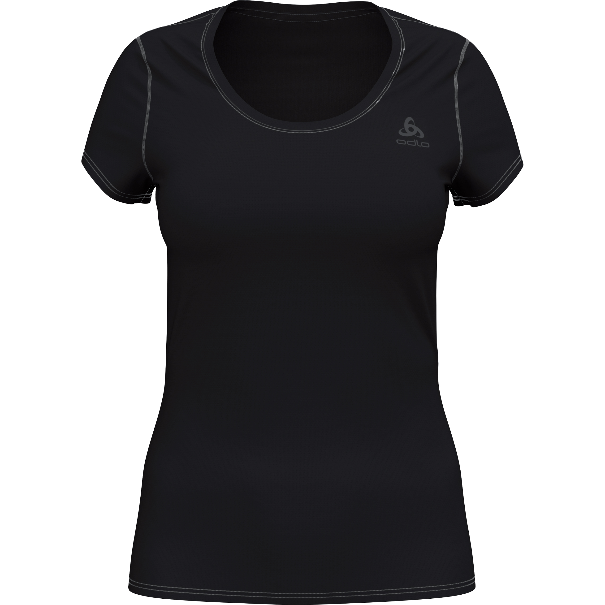 Odlo Active F-Dry Light ECO Damen T-Shirt schwarz M - Motorradbekleidung - Wetterschutzkleidung