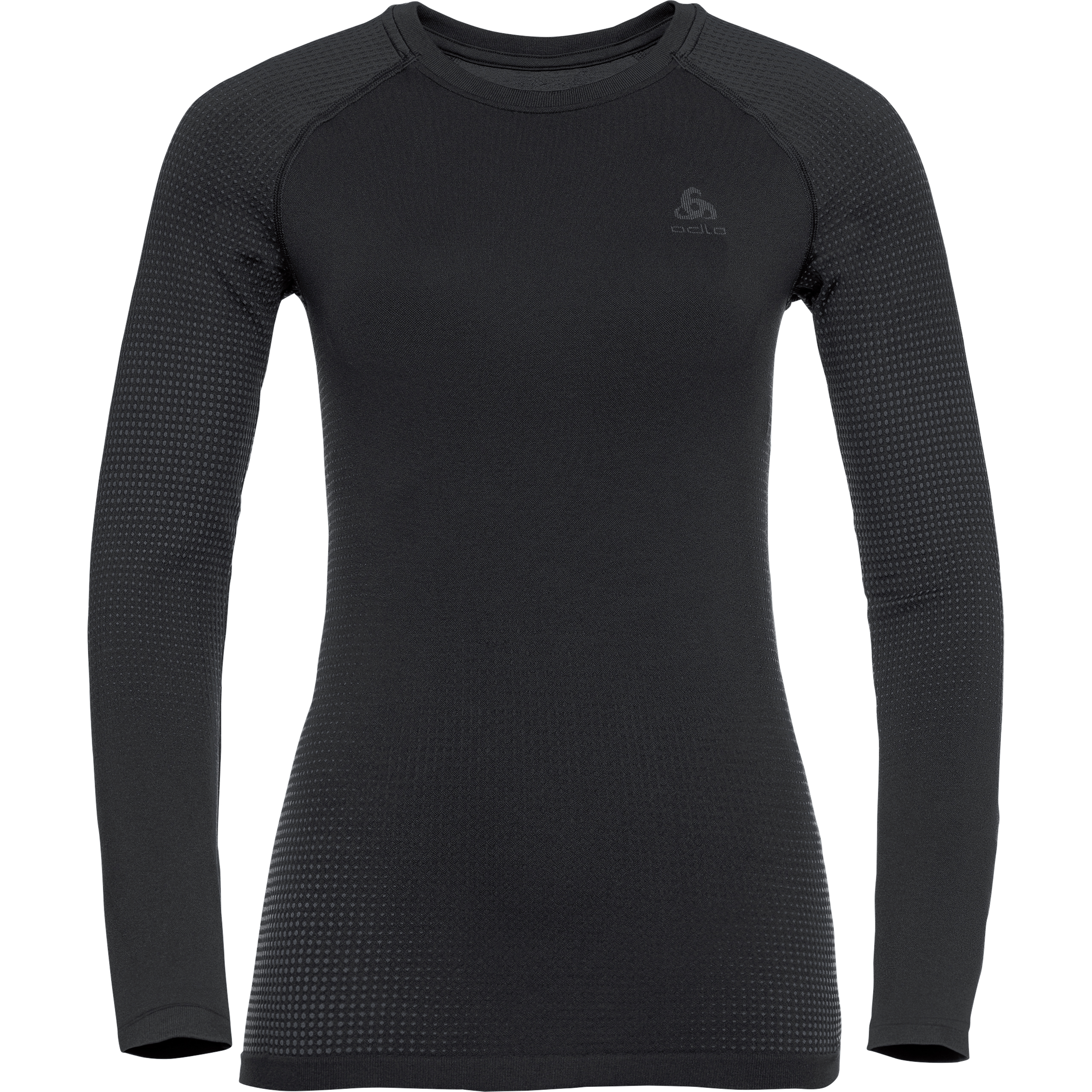 Odlo Performance Warm Eco Damen Baselayer-Top anthrazit M - Motorradbekleidung - Wetterschutzkleidung