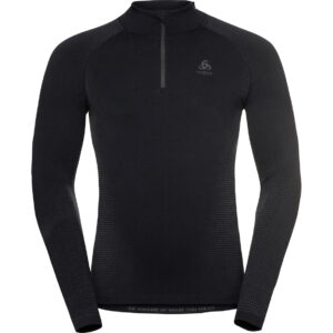 Odlo Turtle Neck Performa Langarmshirt mit Zipper dunkelgrau M - Motorradbekleidung - Wetterschutzkleidung