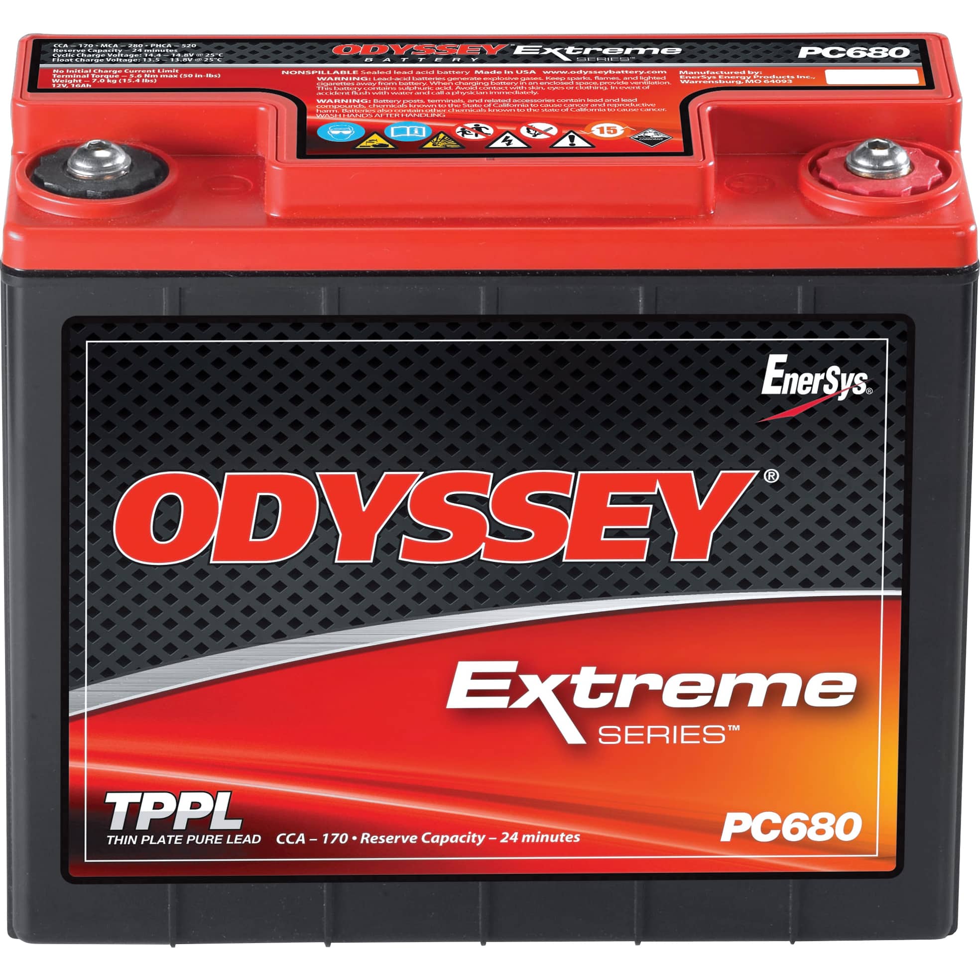 Odyssey Batterie Exreme Reinblei ODS-AGM16L/PC680 12V