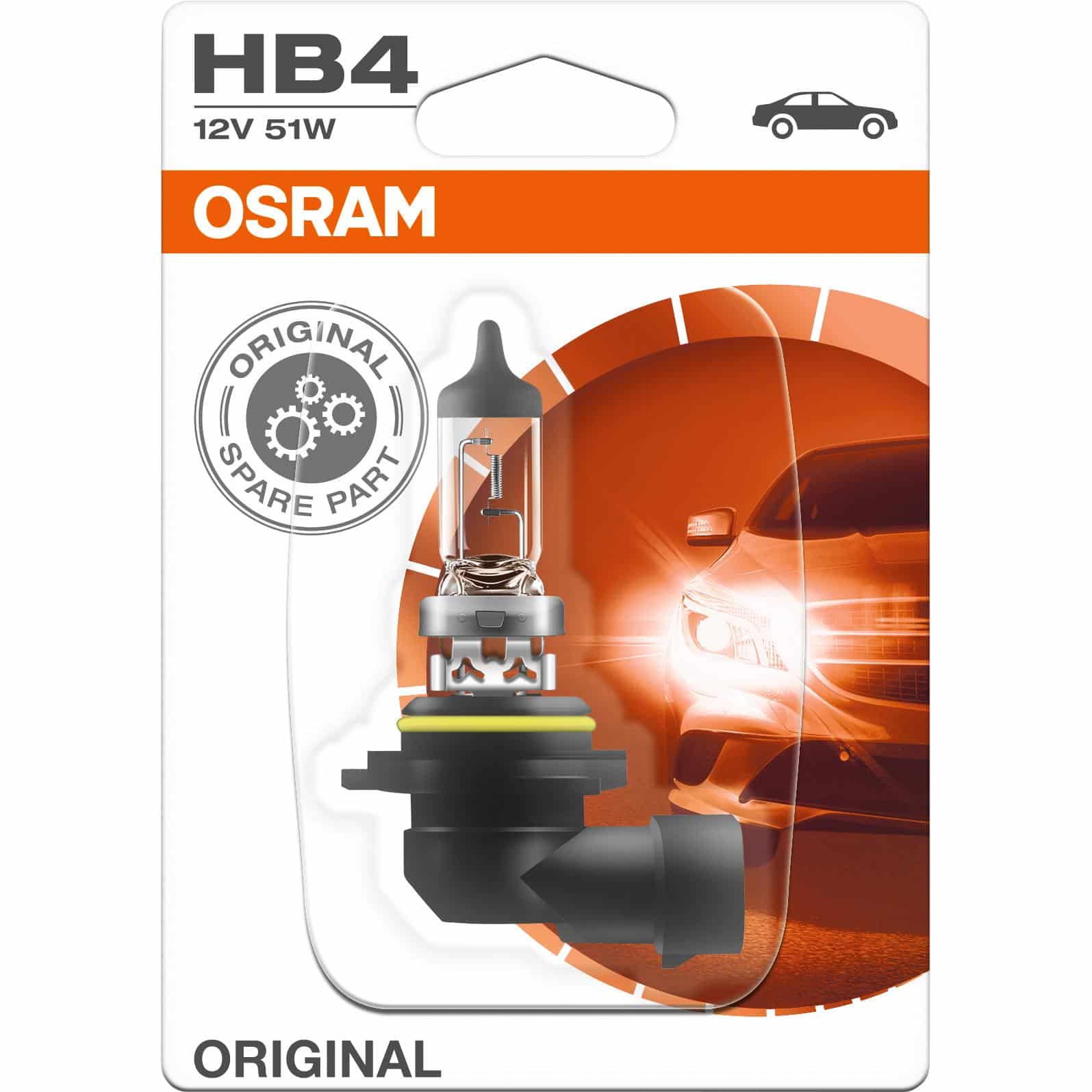 Osram Original Leuchtmittel HB4 12V/51W Stecksockel P22d - Motorradteile & Ersatzteile - Beleuchtung