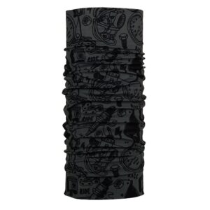 P.A.C. Multifunktionstuch Original Cusrace schwarz/anthrazit - Motorradbekleidung - Wetterschutzkleidung