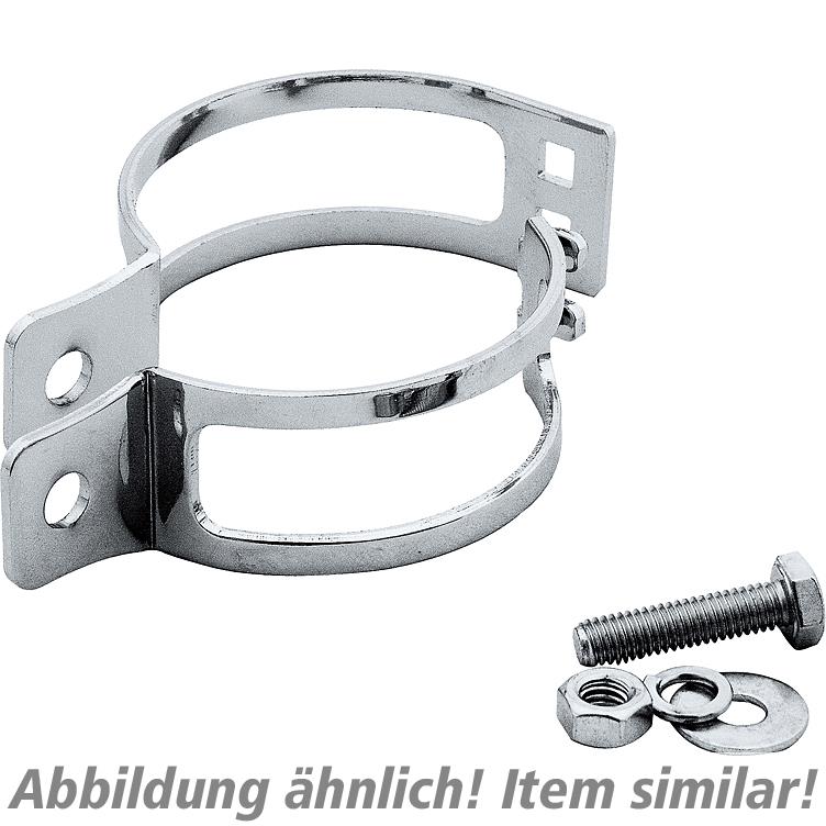 Paaschburg & Wunderlich Blinkerschellenpaar chrom 2-teilig für 43-46mm Durchmesser - Motorradteile & Ersatzteile - Beleuchtung
