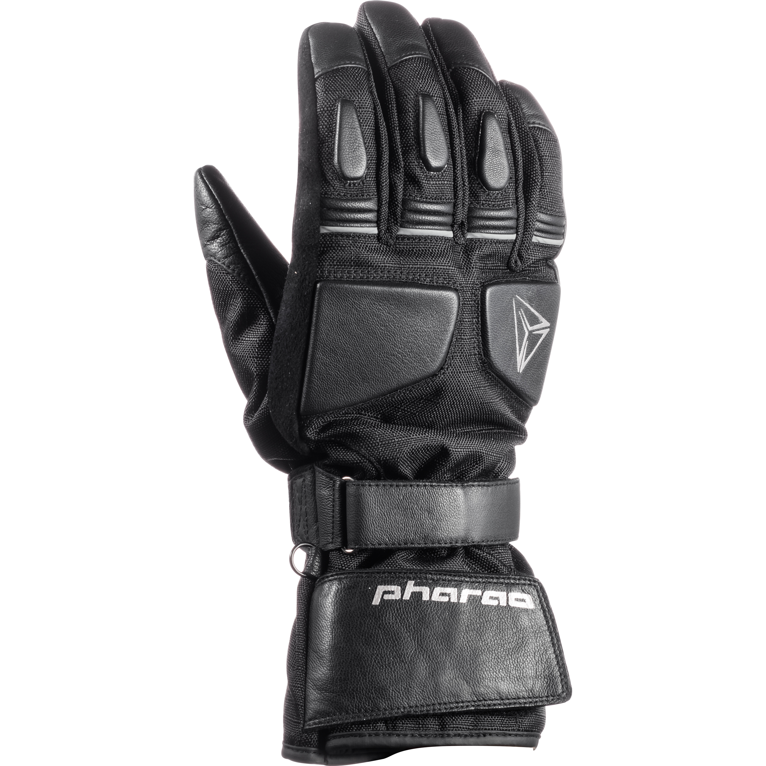 Pharao Alaska Winter Leder/Textilhandschuh lang schwarz 10 - Motorradbekleidung - Motorradhandschuhe