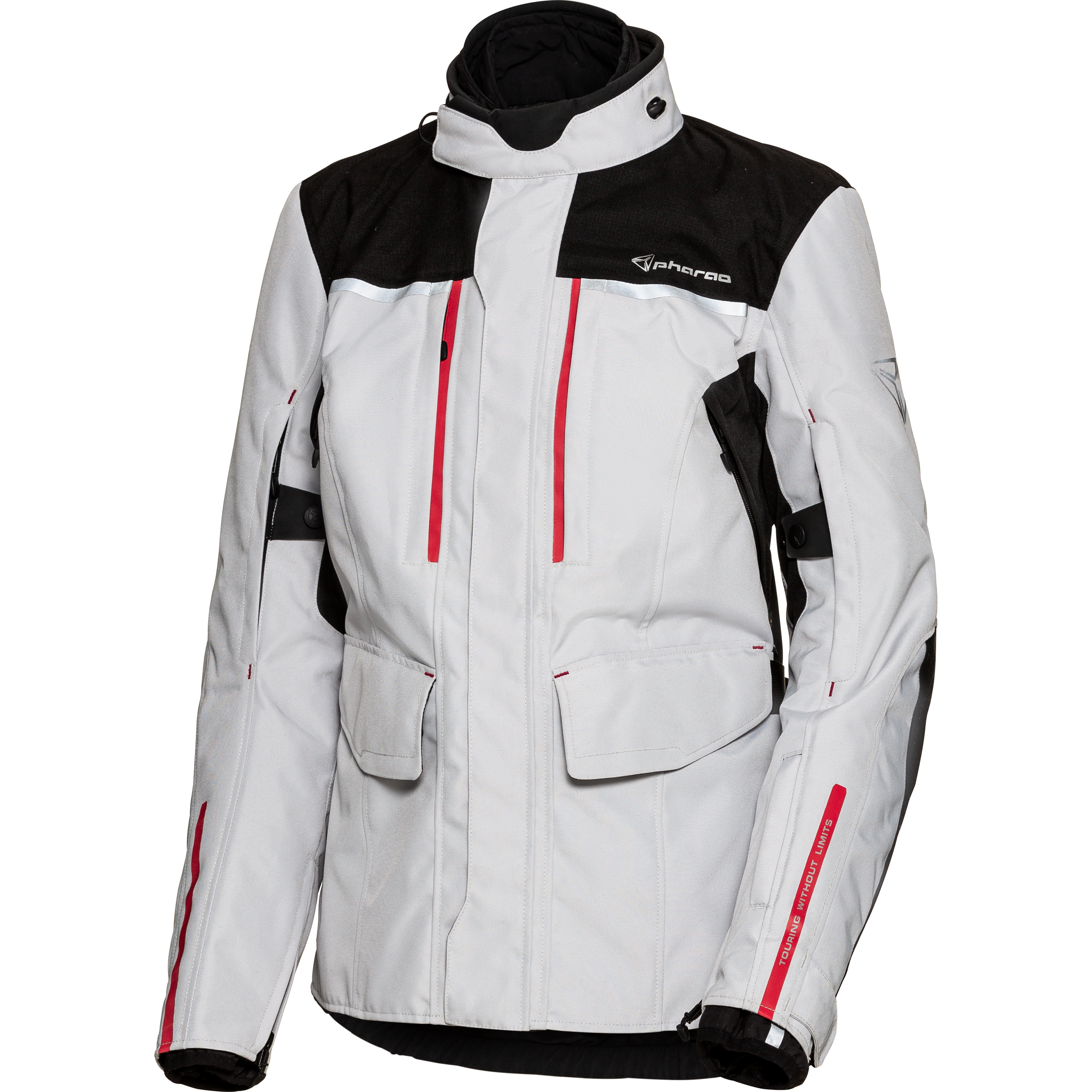 Pharao Cedar WP Damen Textiljacke grau S - Motorradbekleidung - Motorradjacken
