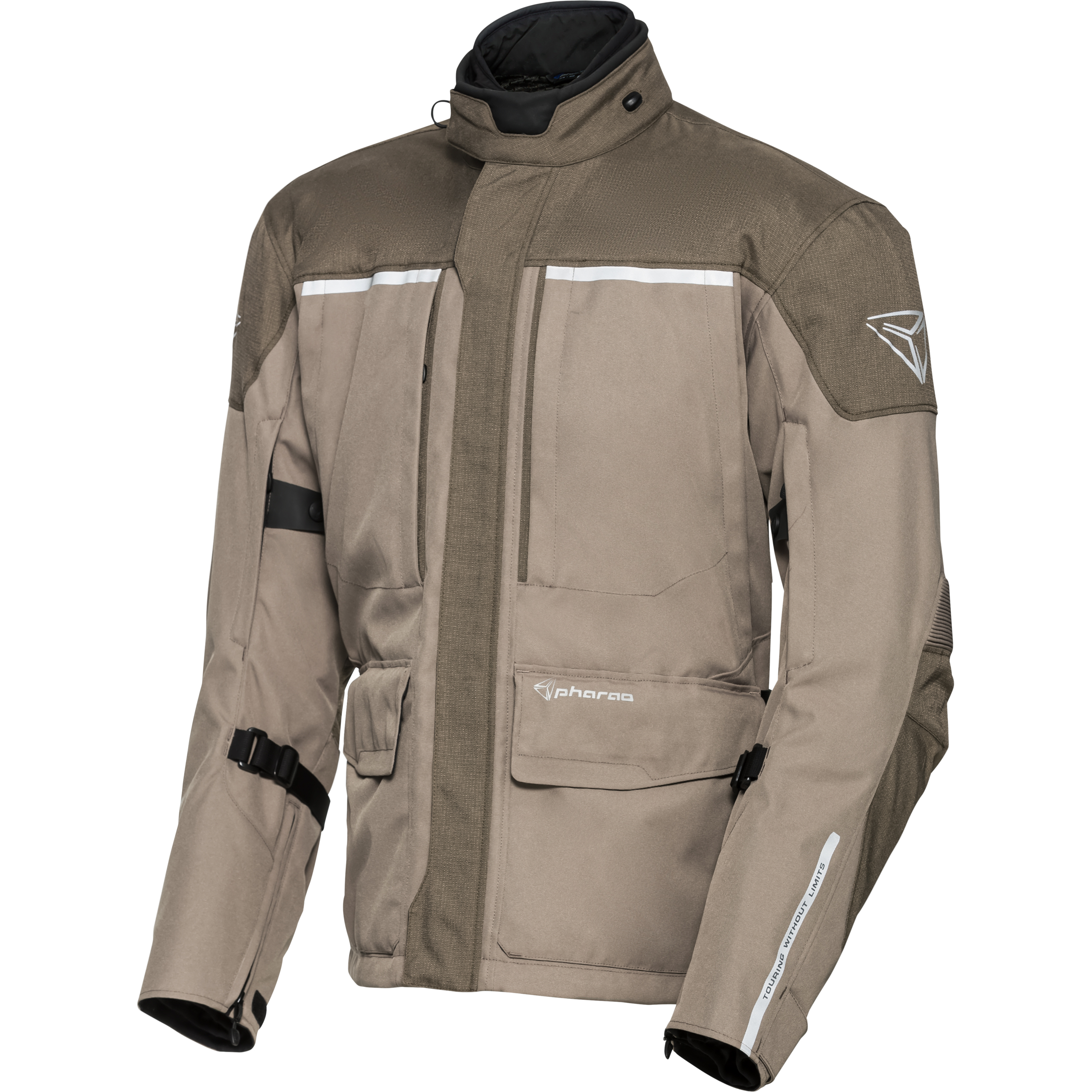 Pharao Cedar WP Textiljacke hellbraun/braun 3XL - Motorradbekleidung - Motorradjacken