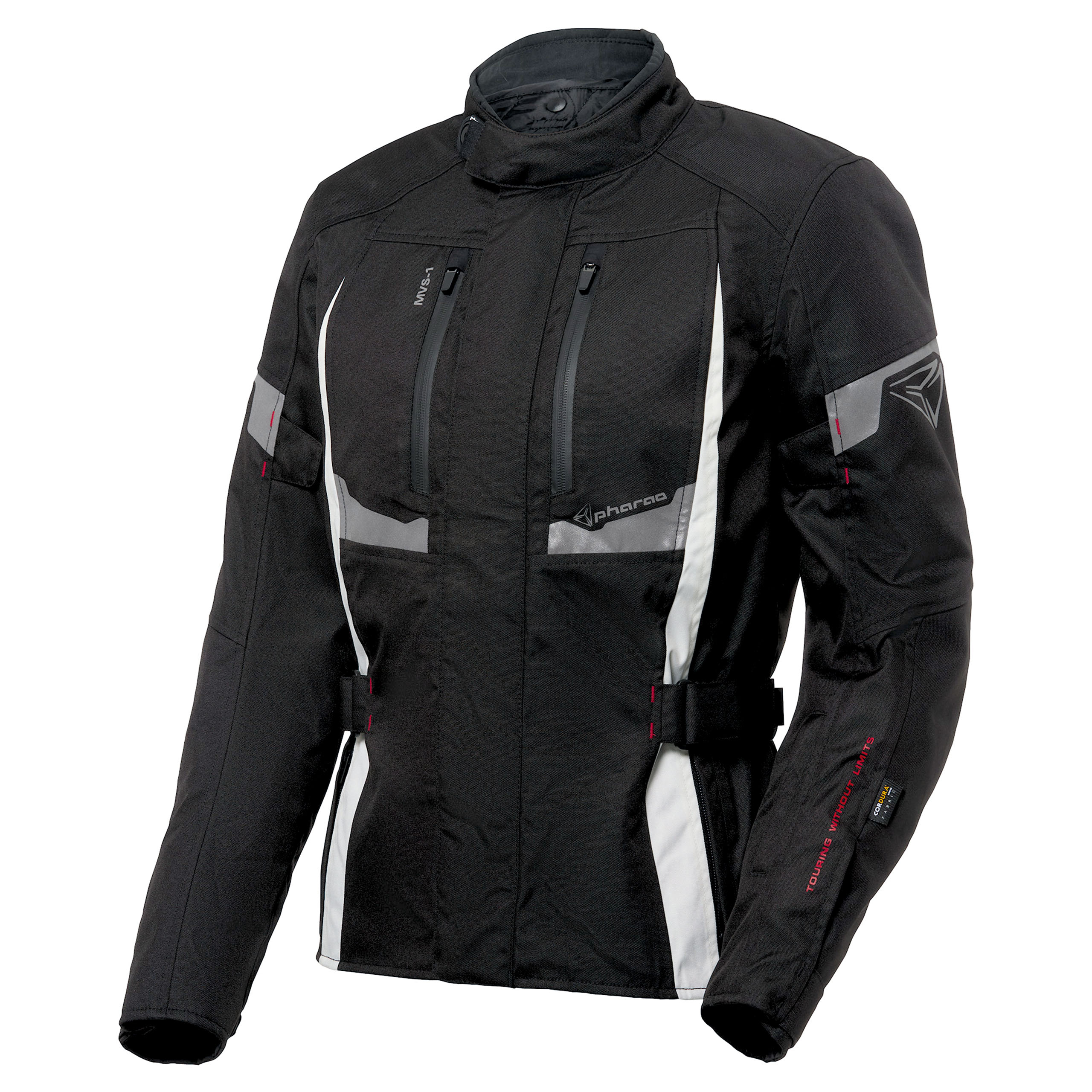 Pharao Faro WP Damen Textiljacke schwarz/weiß XL - Motorradbekleidung - Motorradjacken