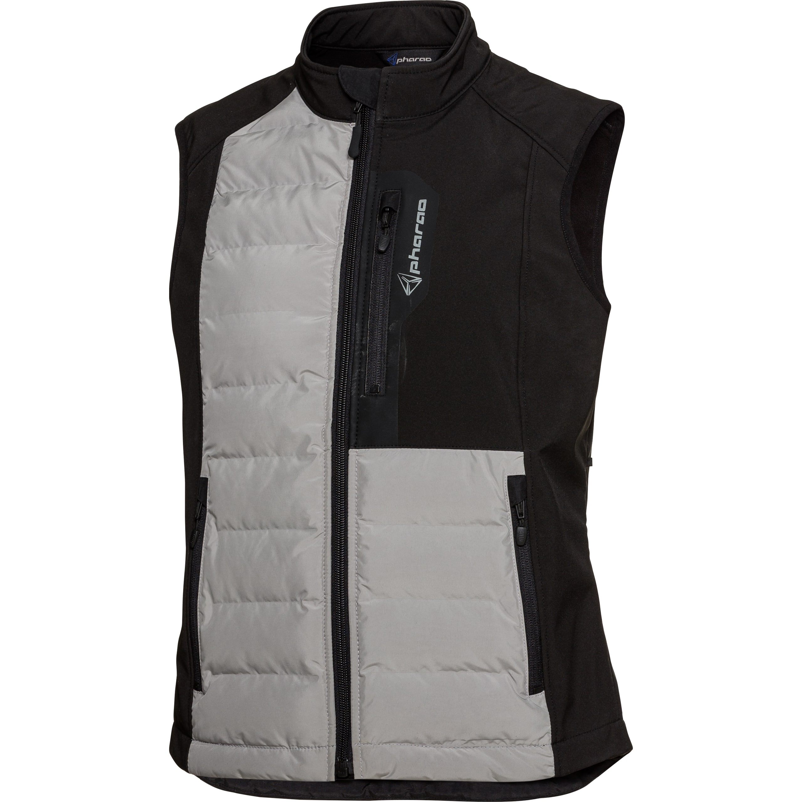 Pharao Tajo Damen Softshellweste schwarz/grau XS - Motorradbekleidung - Freizeitbekleidung