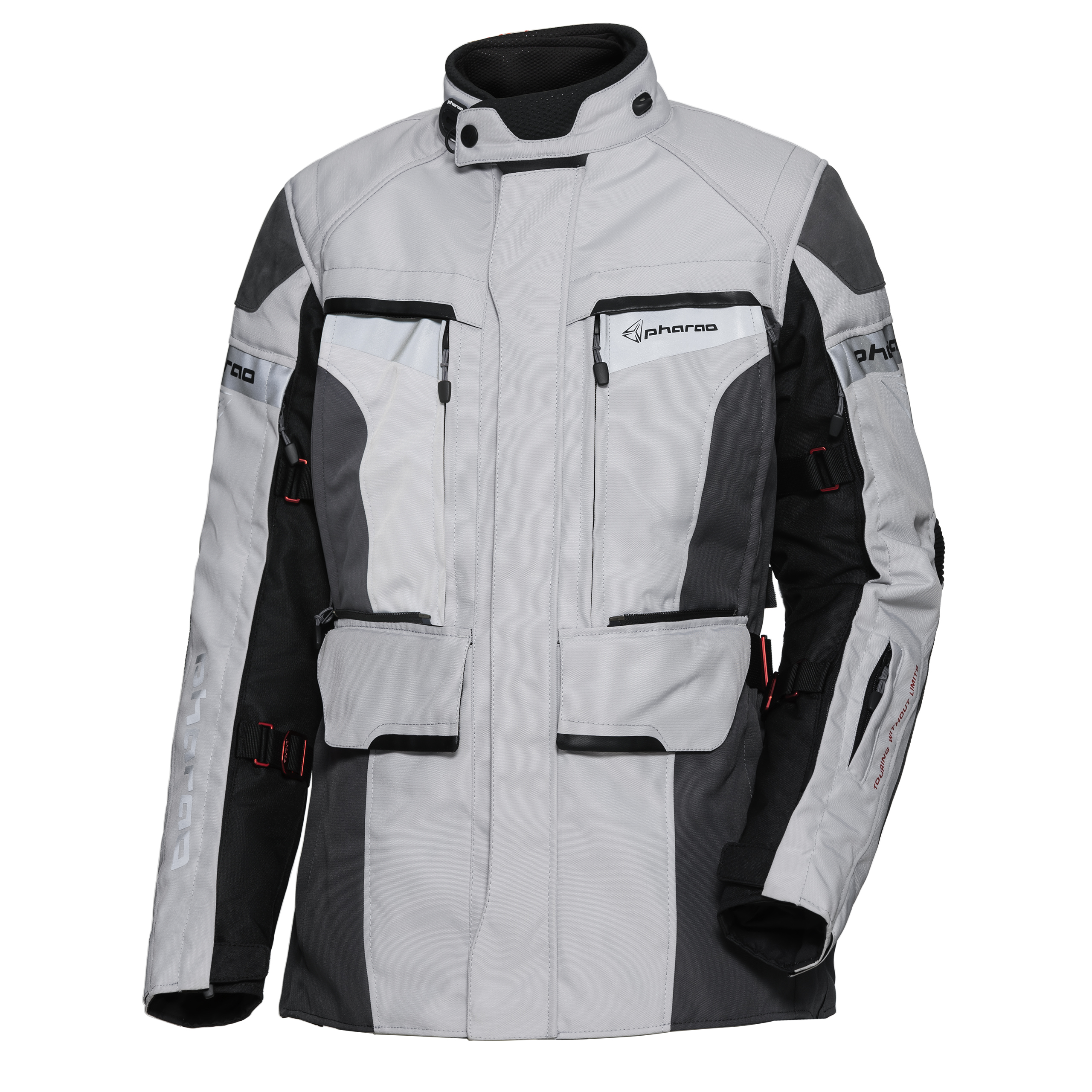 Pharao Tura WP Adv. Damen Textil-/Lederjacke hellgrau XS - Motorradbekleidung - Motorradjacken