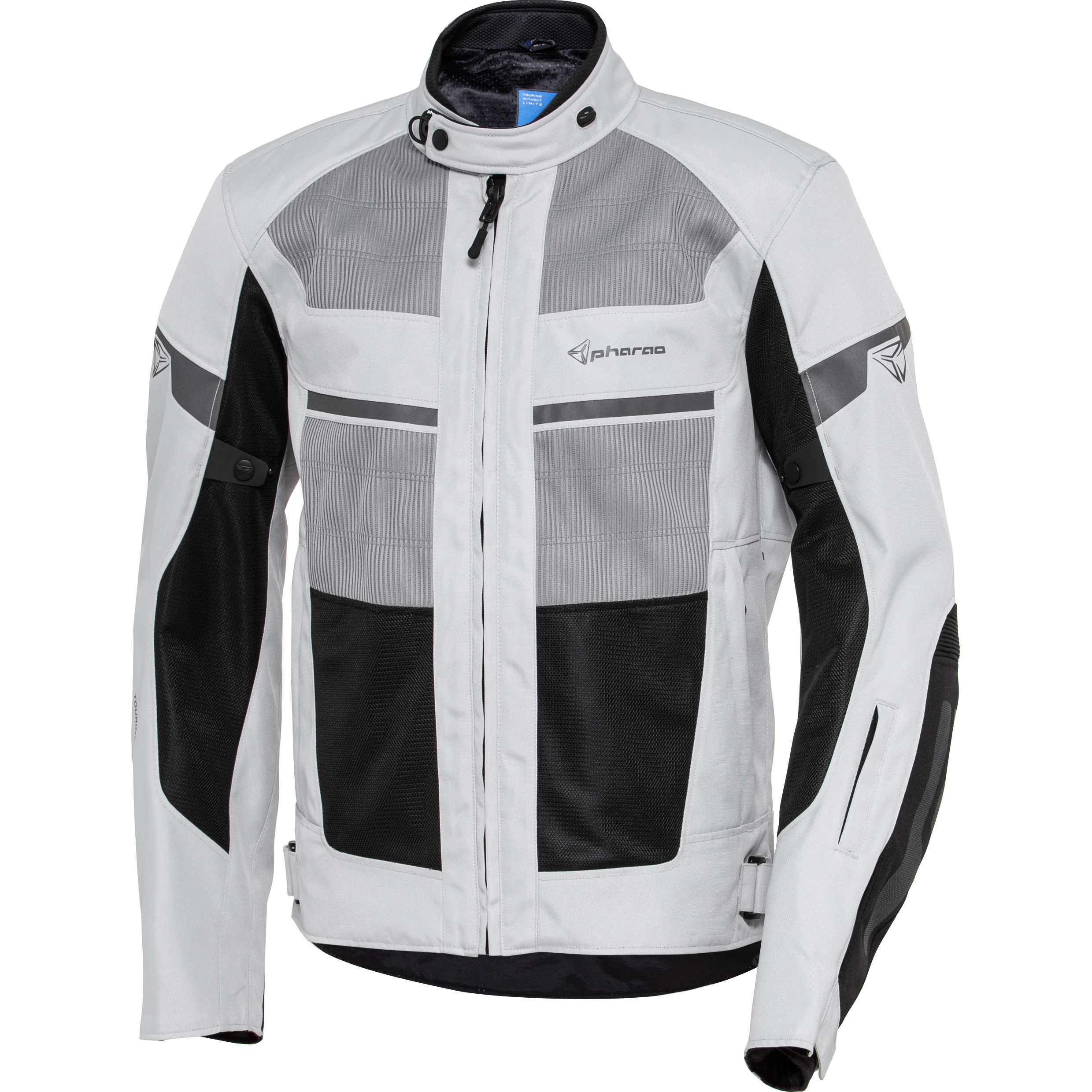 Pharao Vigo Air Textiljacke grau/schwarz 3XL - Motorradbekleidung - Motorradjacken