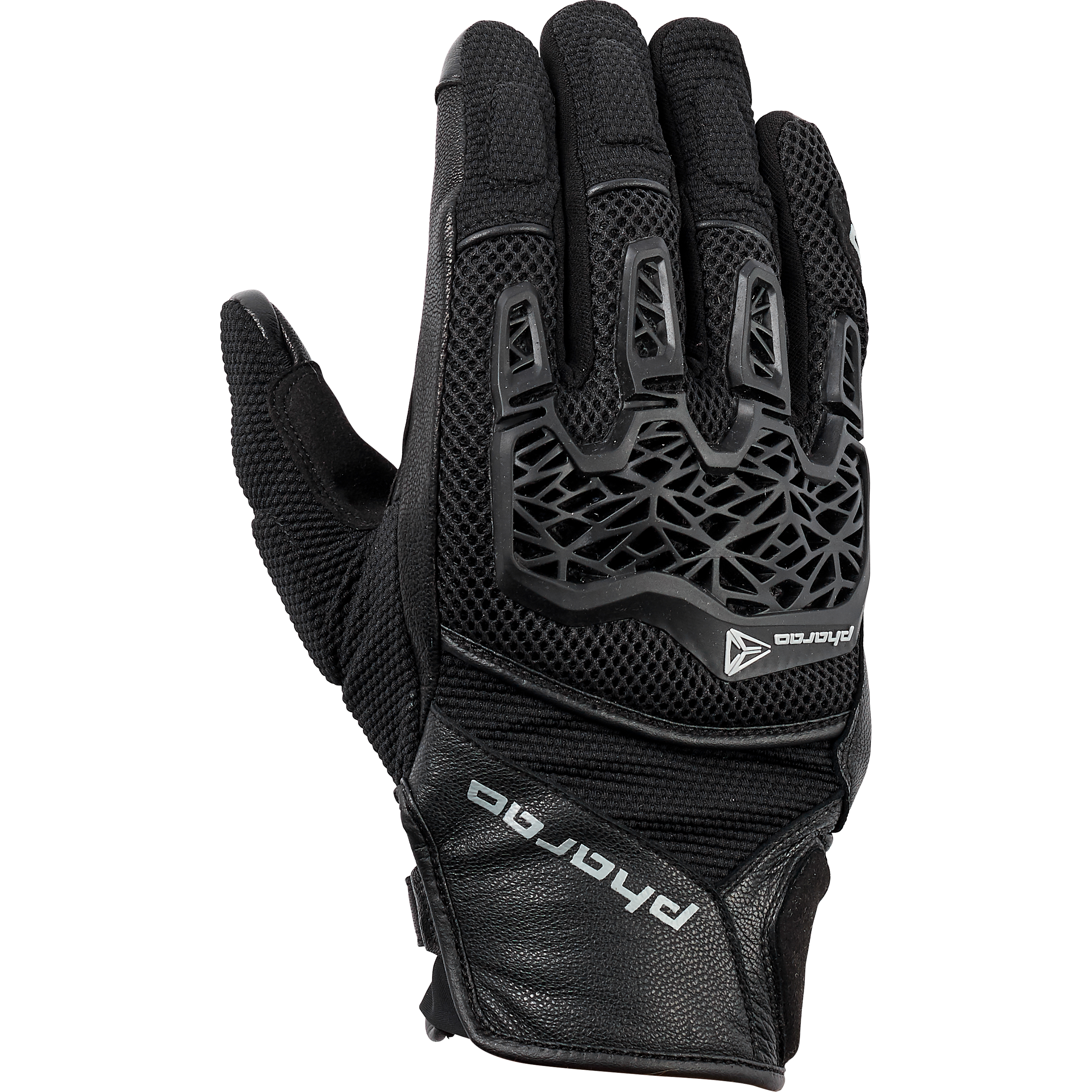 Pharao Yuma Air Leder-/Textilhandschuh kurz schwarz 10 - Motorradbekleidung - Motorradhandschuhe