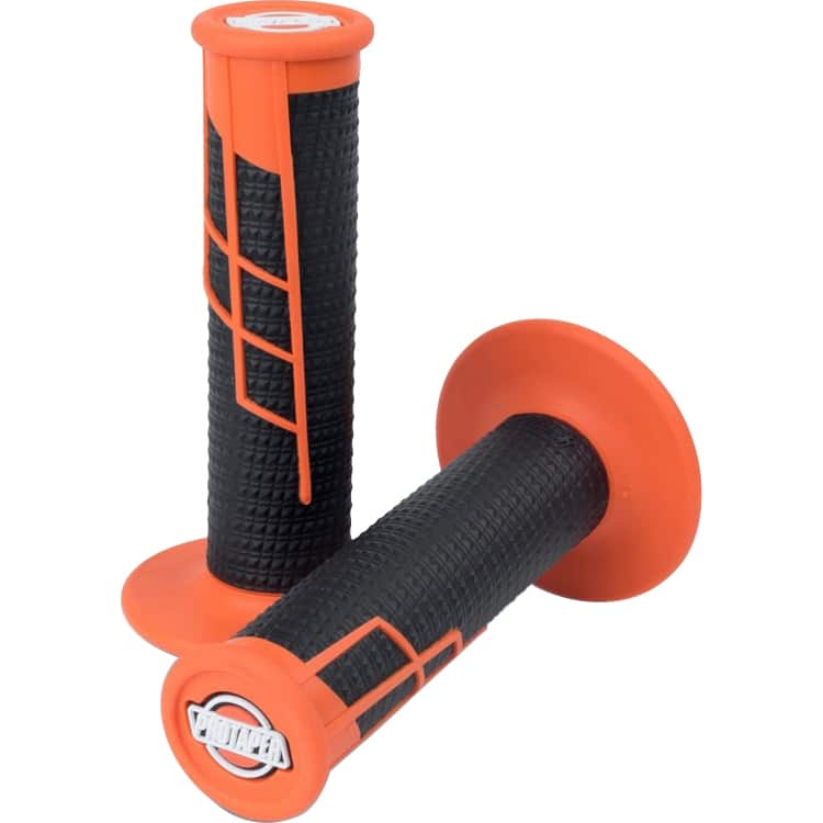 ProTaper Clamp-On Griffe Half Waffle orange/schwarz - Motorradteile & Ersatzteile - Lenker