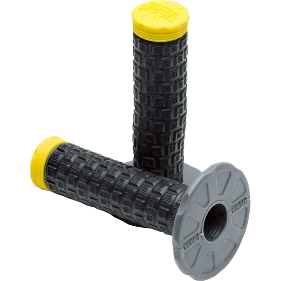 ProTaper Griffgummipaar Pillow Top Lite für 22mm gelb/schwarz/grau - Motorradteile & Ersatzteile - Lenker