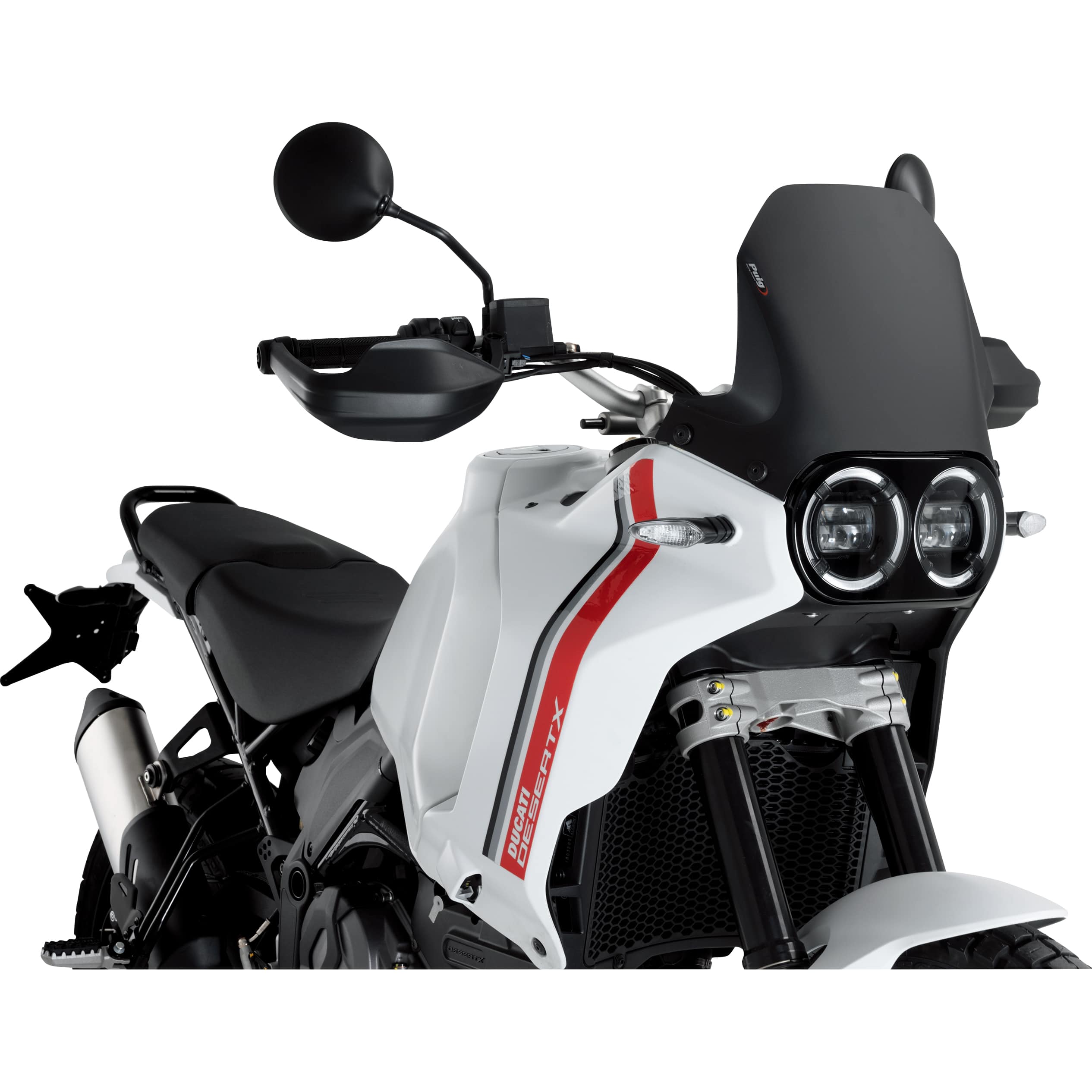 Puig Sportscheibe matt schwarz für Ducati DesertX - Motorradteile & Ersatzteile - Anbauteile