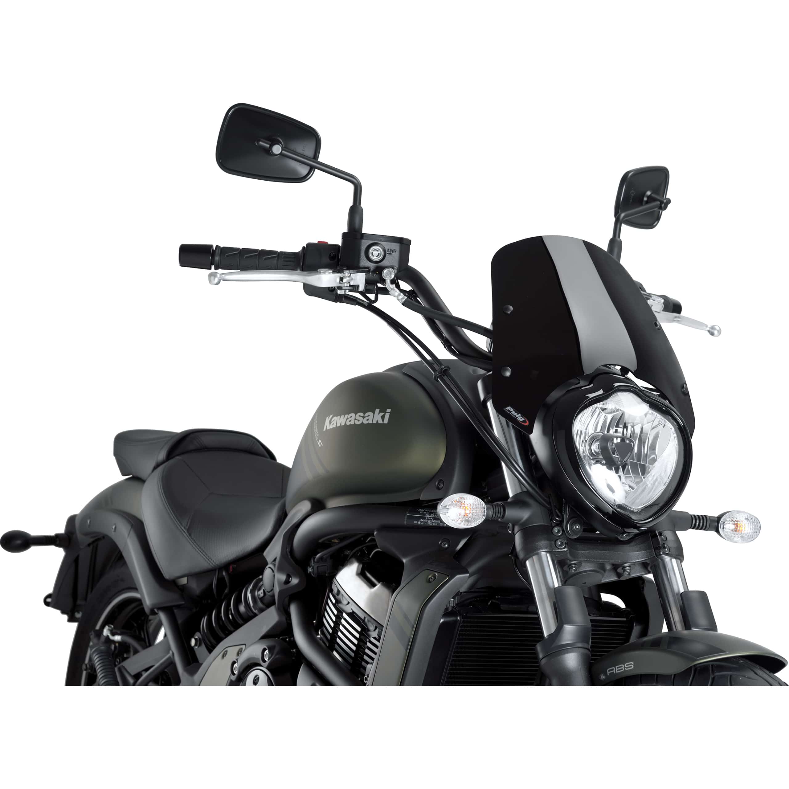 Puig Windschutzscheibe NG Sport schwarz für Kawasaki Vulcan S 650 - Motorradteile & Ersatzteile - Anbauteile