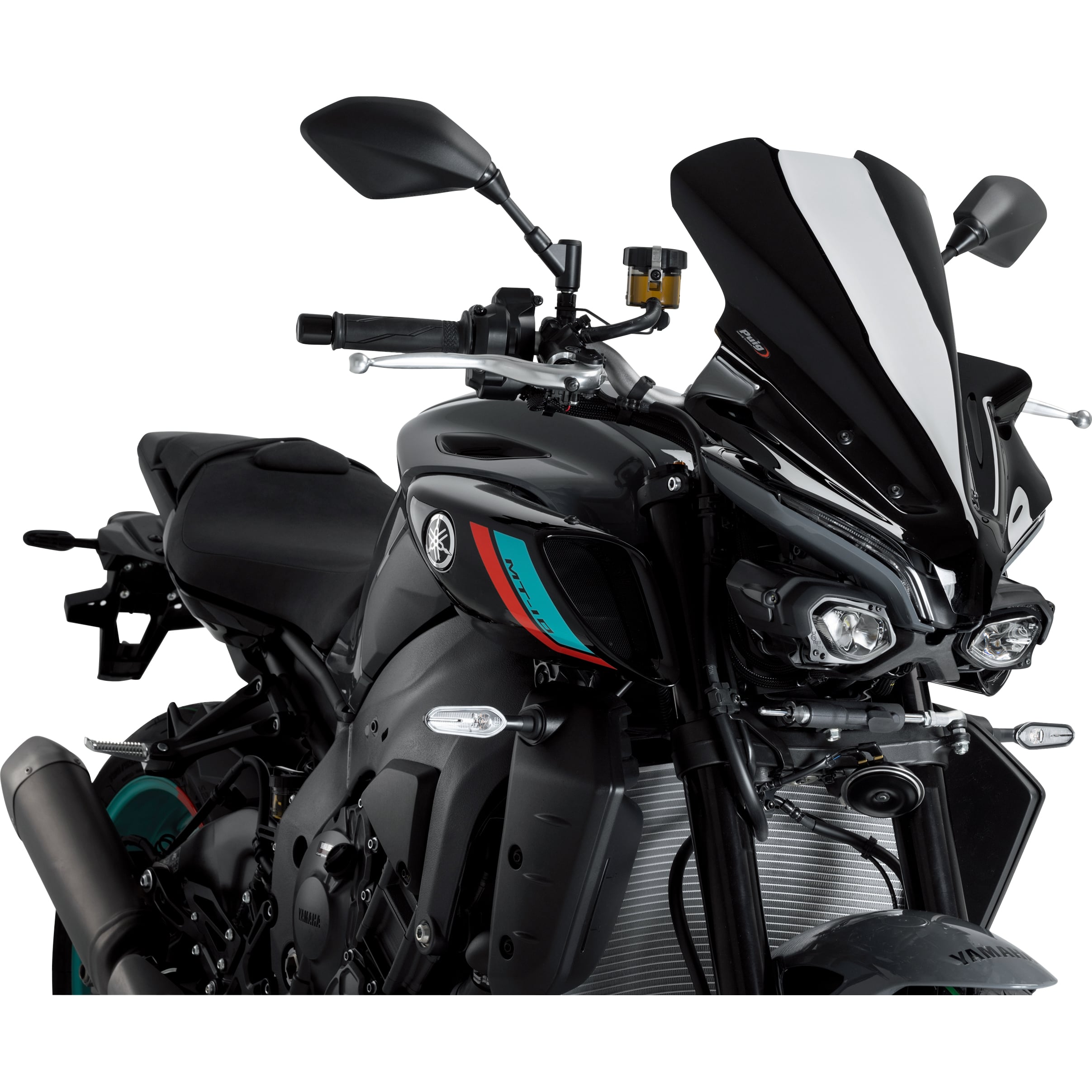 Puig Windschutzscheibe NG Touring schwarz für MT-10 /SP 2022- - Motorradteile & Ersatzteile - Anbauteile