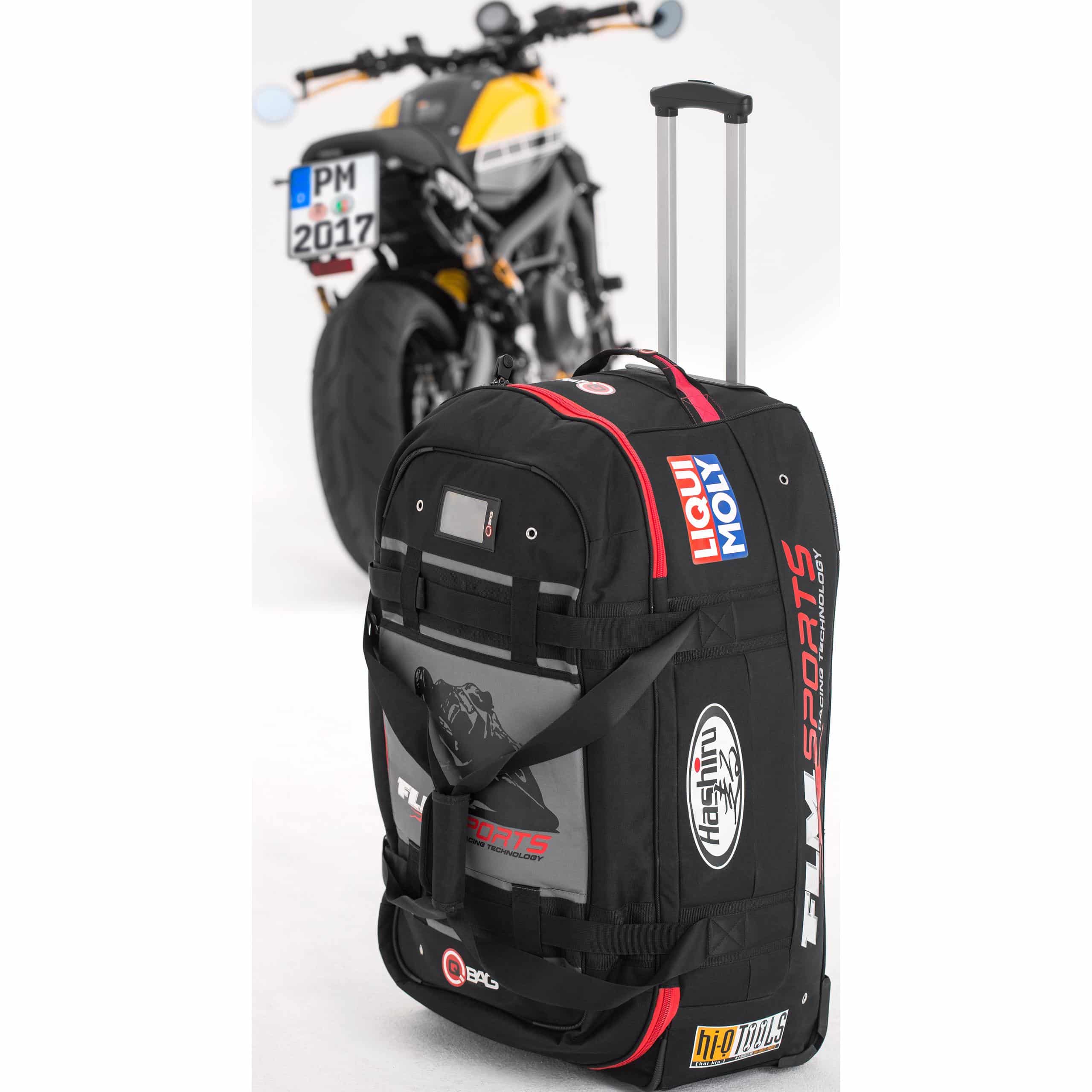 QBag Reisetasche 01 Sponsor 120 Liter Stauraum schwarz - Motorradzubehör - Reisen & Outdoor