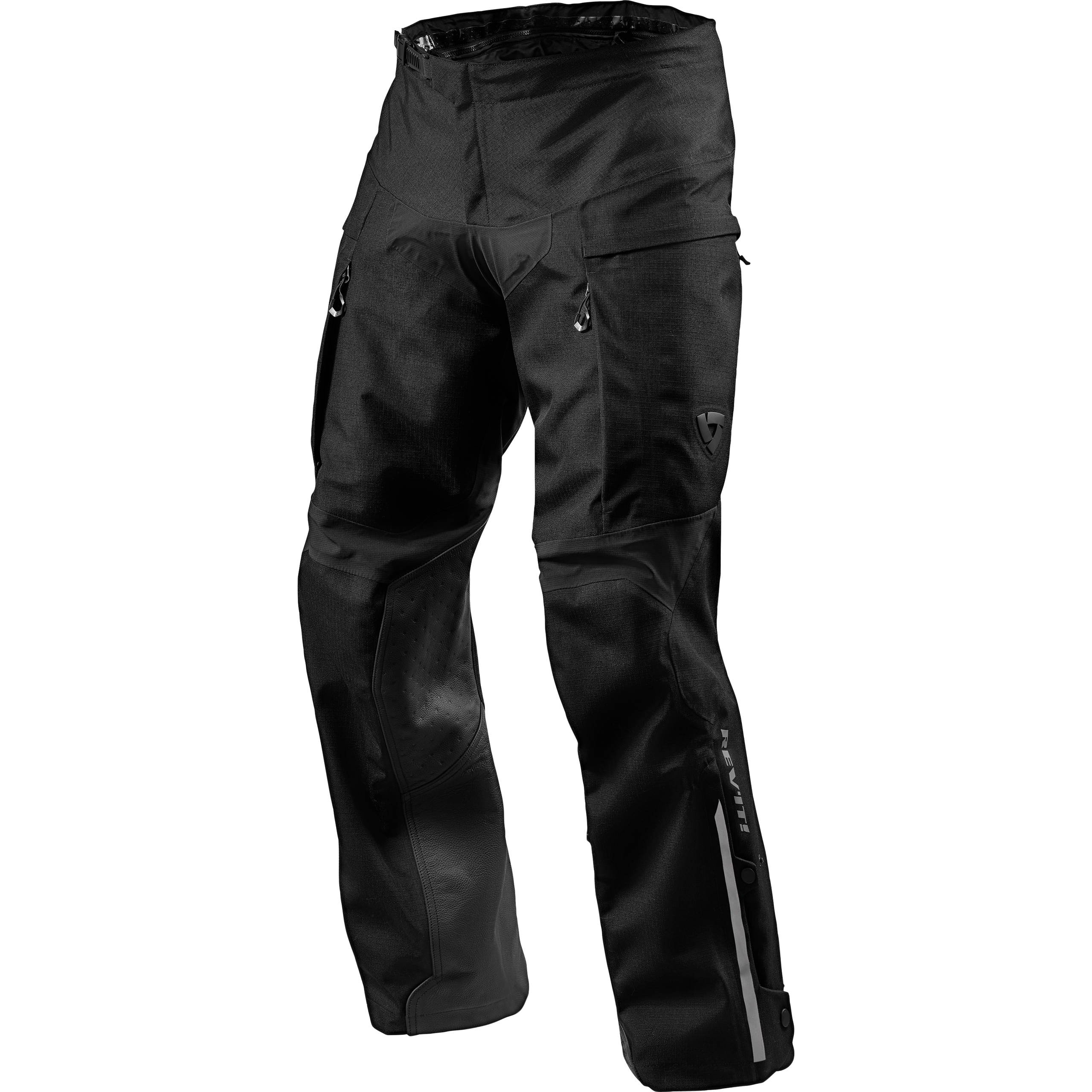 REV'IT! Component H2O Leder-/Textilhose schwarz M (kurz) - Motorradbekleidung - Motorradhosen