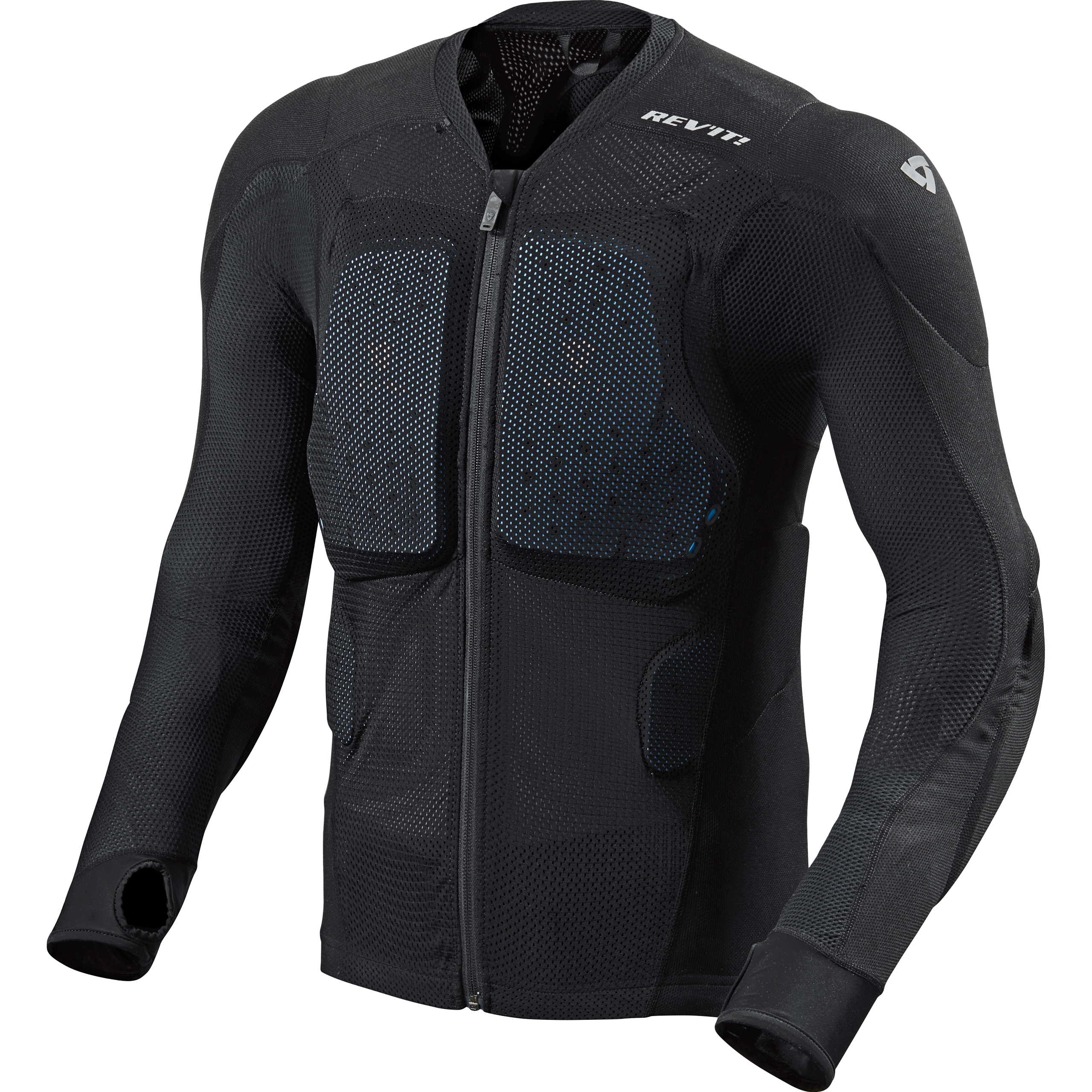 REV'IT! Proteus Protektorenjacke schwarz 3XL - Motorradbekleidung - Protektoren & Sicherheit