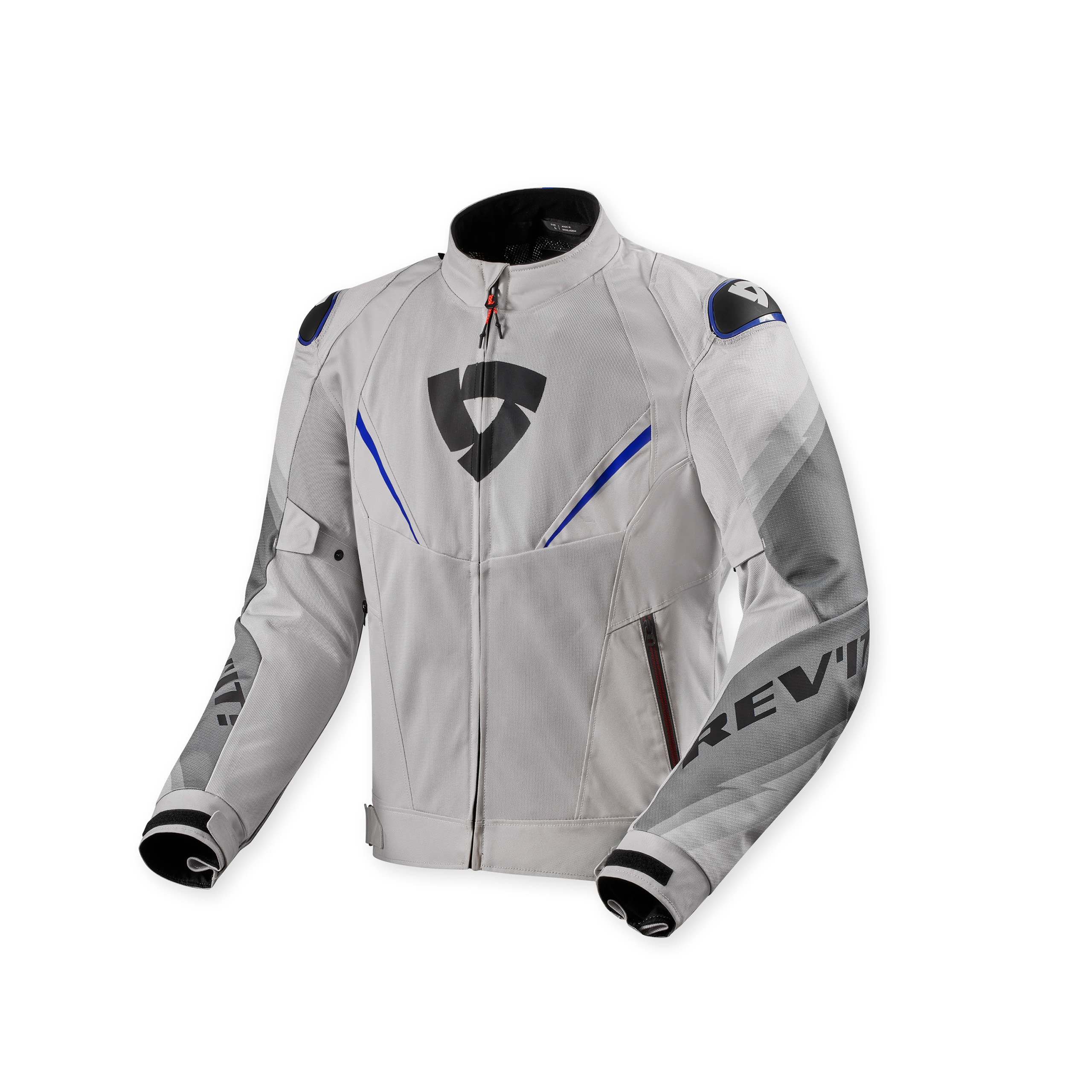 REV'IT! Quantum 3 Air Textiljacke silber/blau L - Motorradbekleidung - Motorradjacken