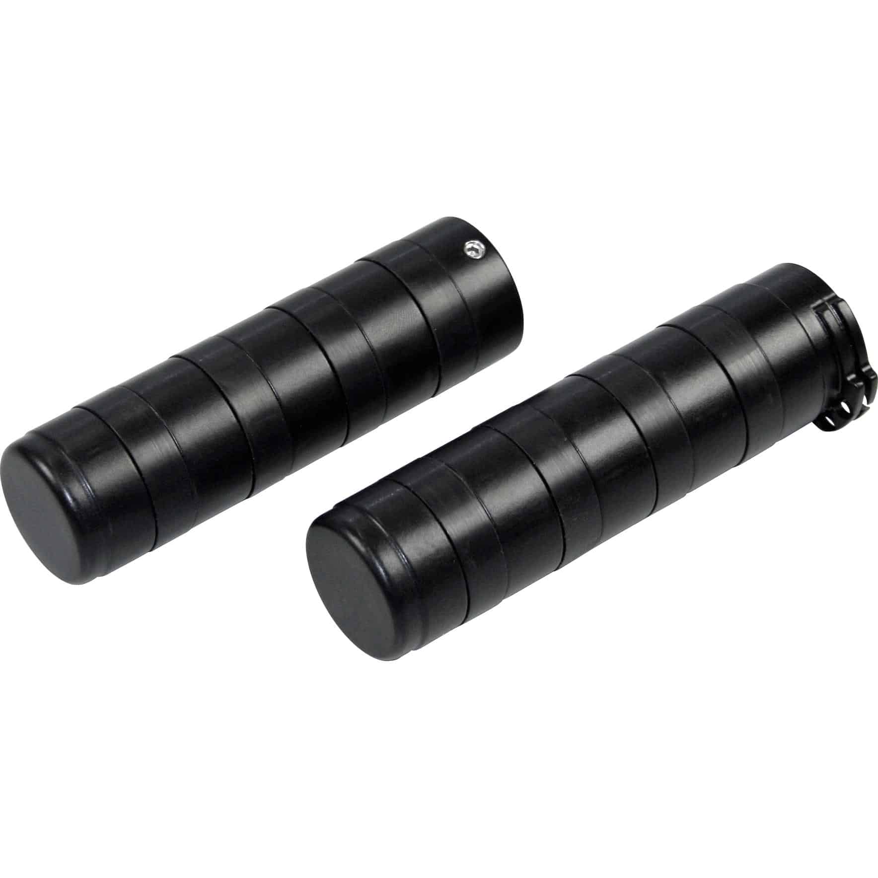 RST Lenkergriffe Rubber-Design Alu f. Harley geschlossen schwarz - Motorradteile & Ersatzteile - Lenker